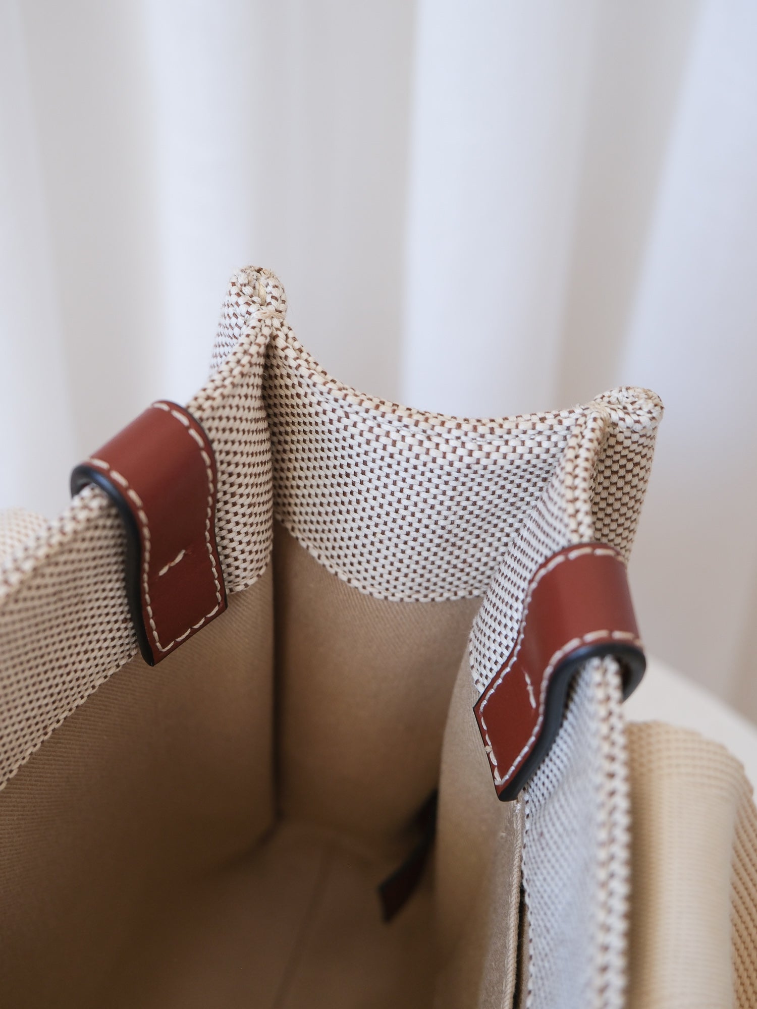 First Edition 'Woody' Small Linen Tote Bag