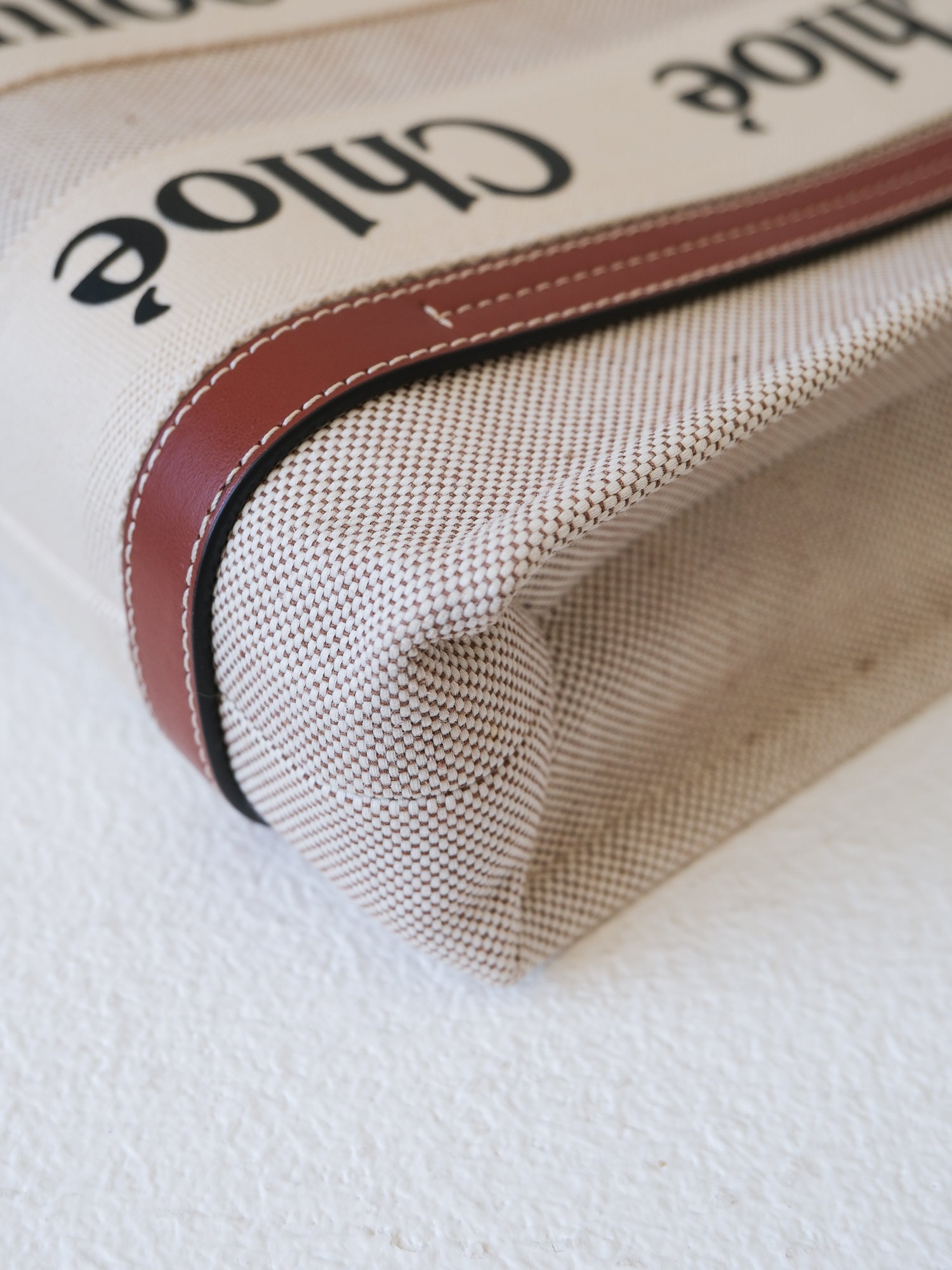 First Edition 'Woody' Small Linen Tote Bag