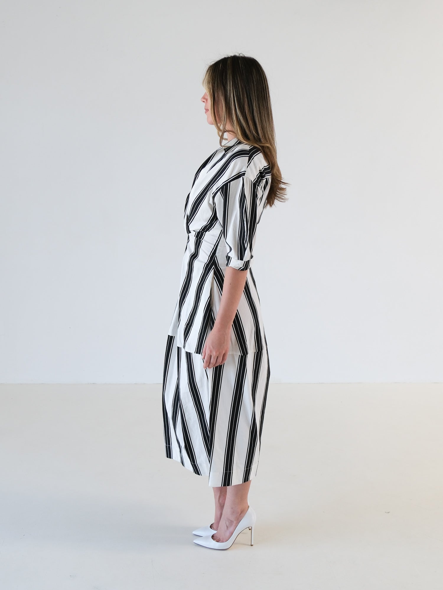 'Kiah' Midi Shirt Dress, Size AU 6