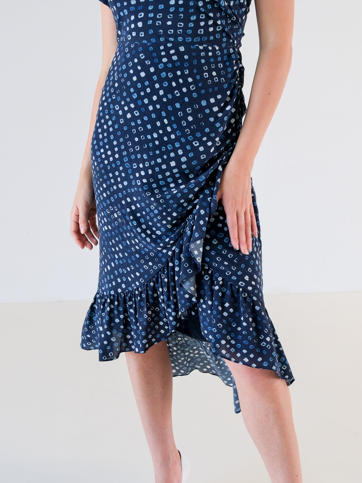 'Imogen' One Shoulder Midi Dress, Size AU 8