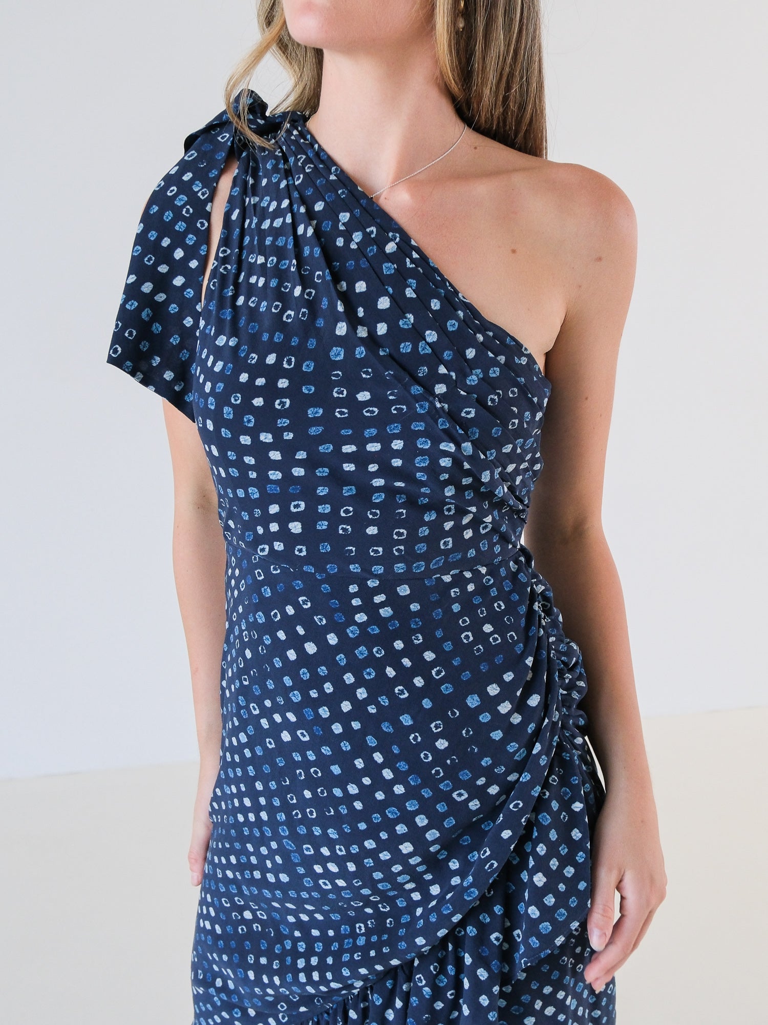 'Imogen' One Shoulder Midi Dress, Size AU 8