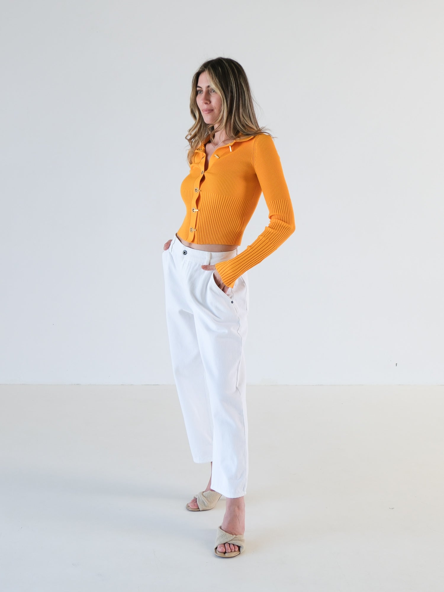 Classic Straight Denim Jeans, Size 27