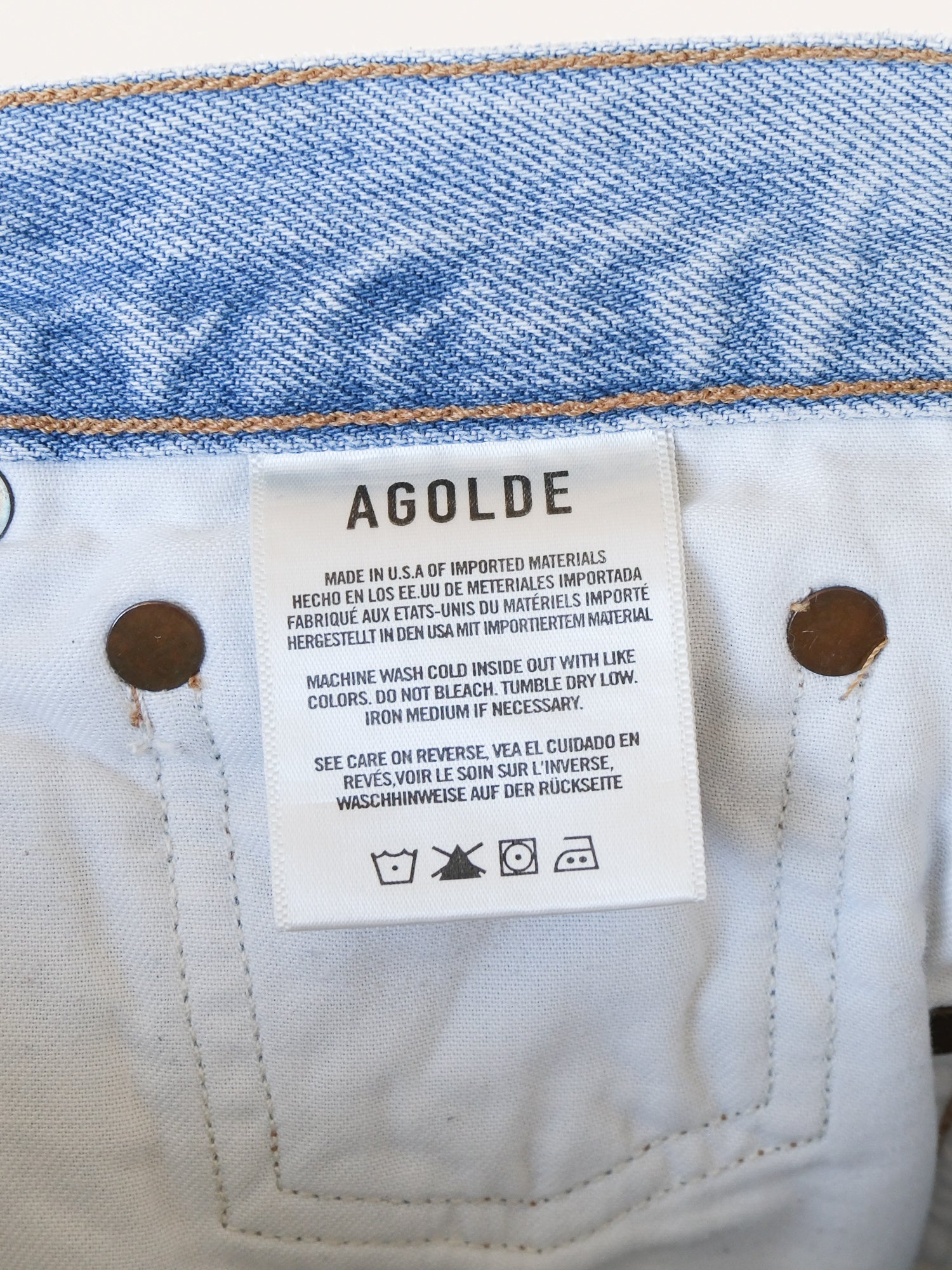 Agolde ‘Riley’ Denim Jeans, Size 26