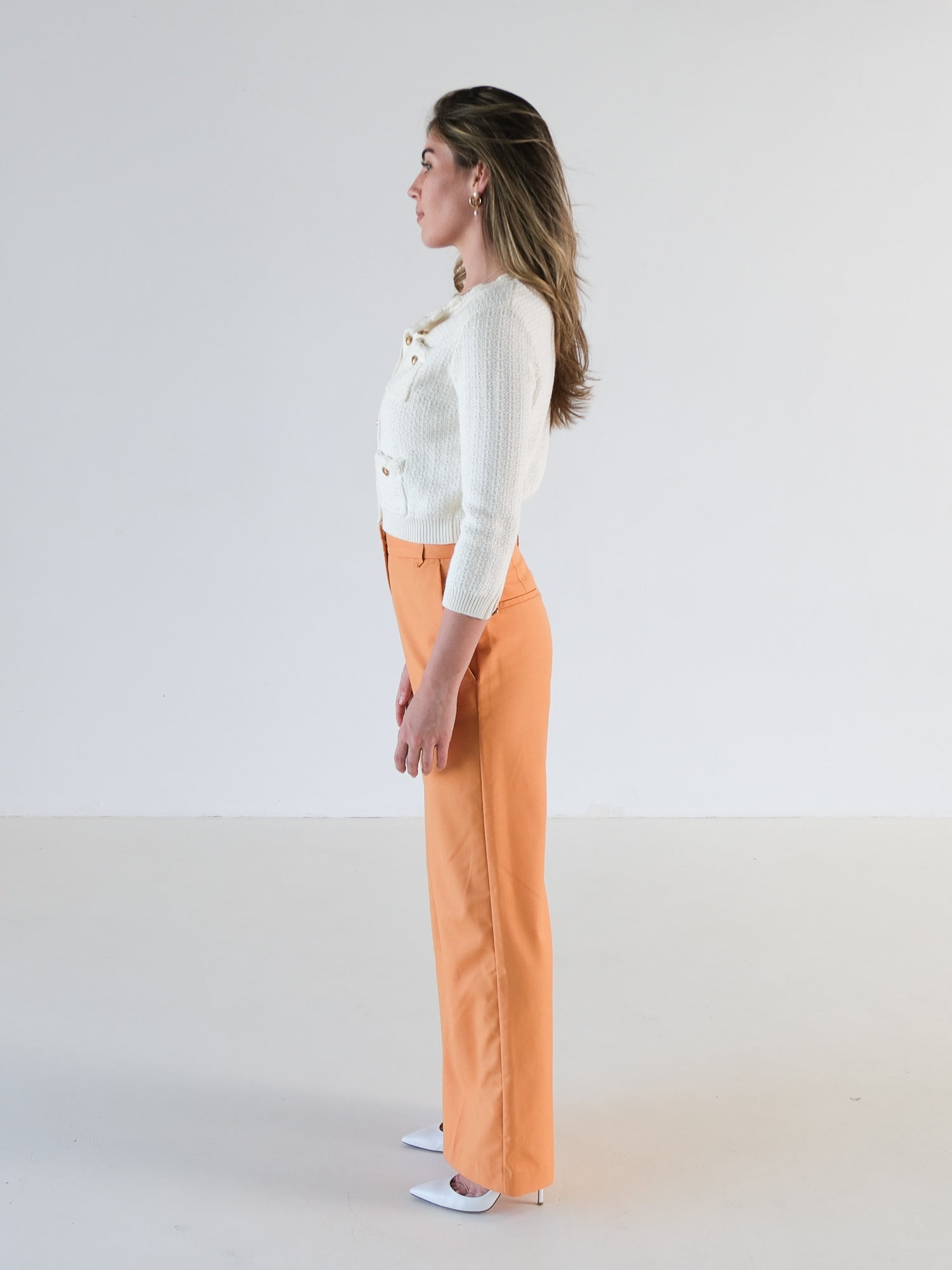 'Wren' Wide Leg Tailored Pants, Size AU 6
