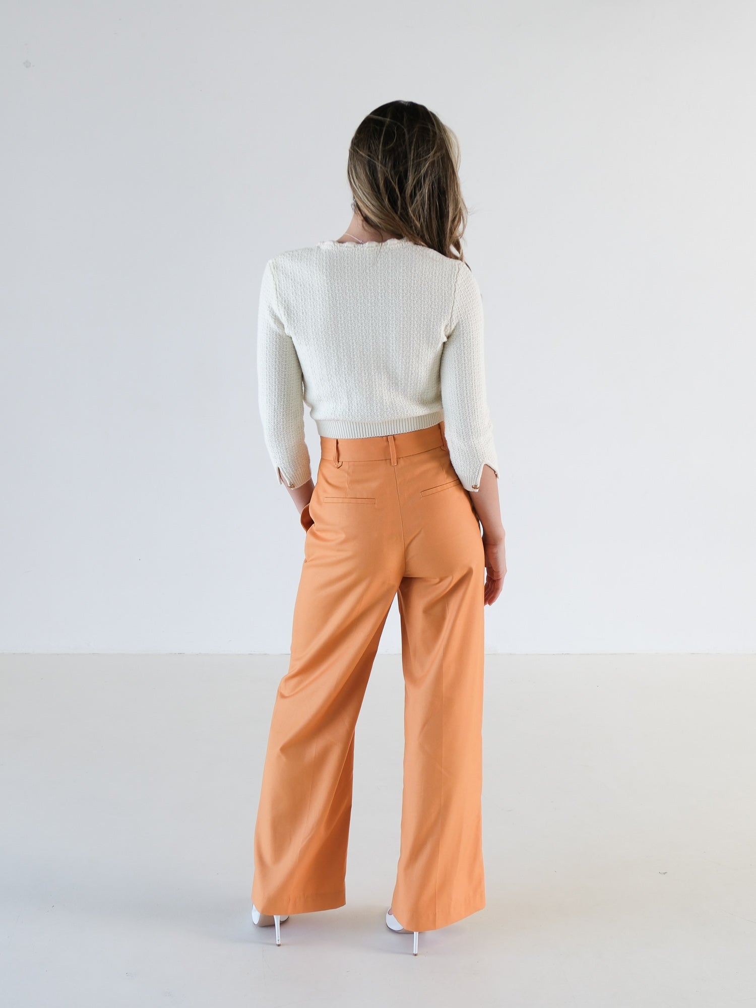 'Wren' Wide Leg Tailored Pants, Size AU 6