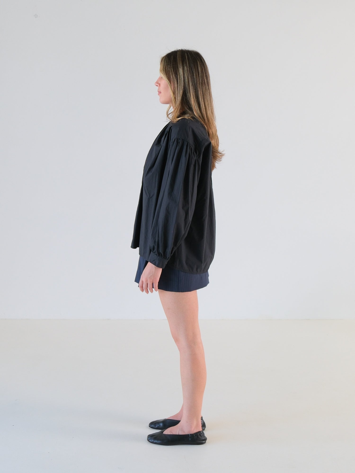 'Eden' Cotton Poet Blouse, Size M