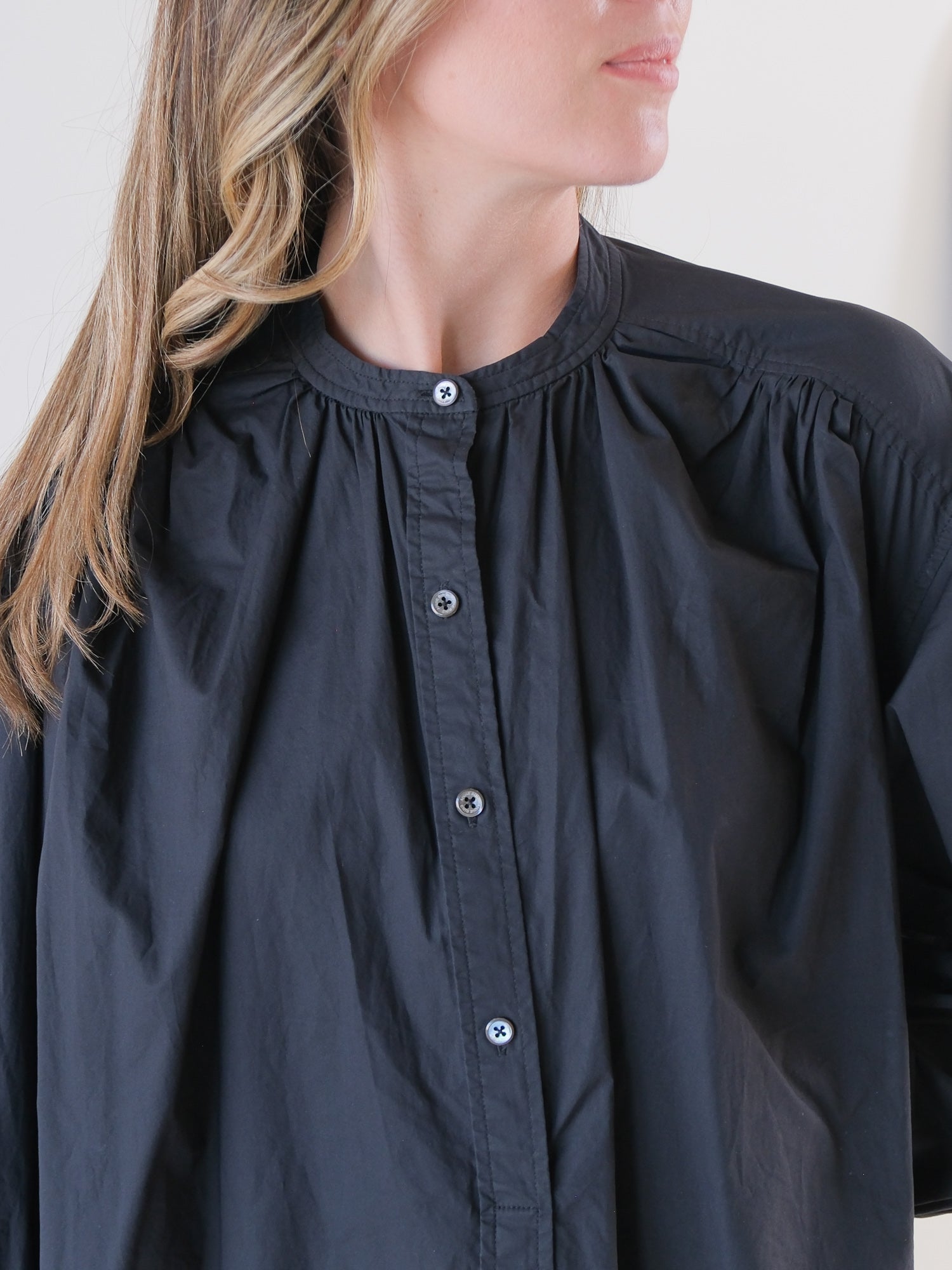 'Eden' Cotton Poet Blouse, Size M