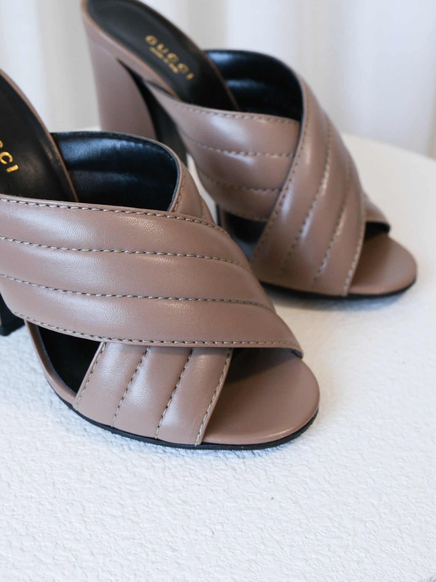 'Webby' Malaga Kid Leather Heels, Size 37
