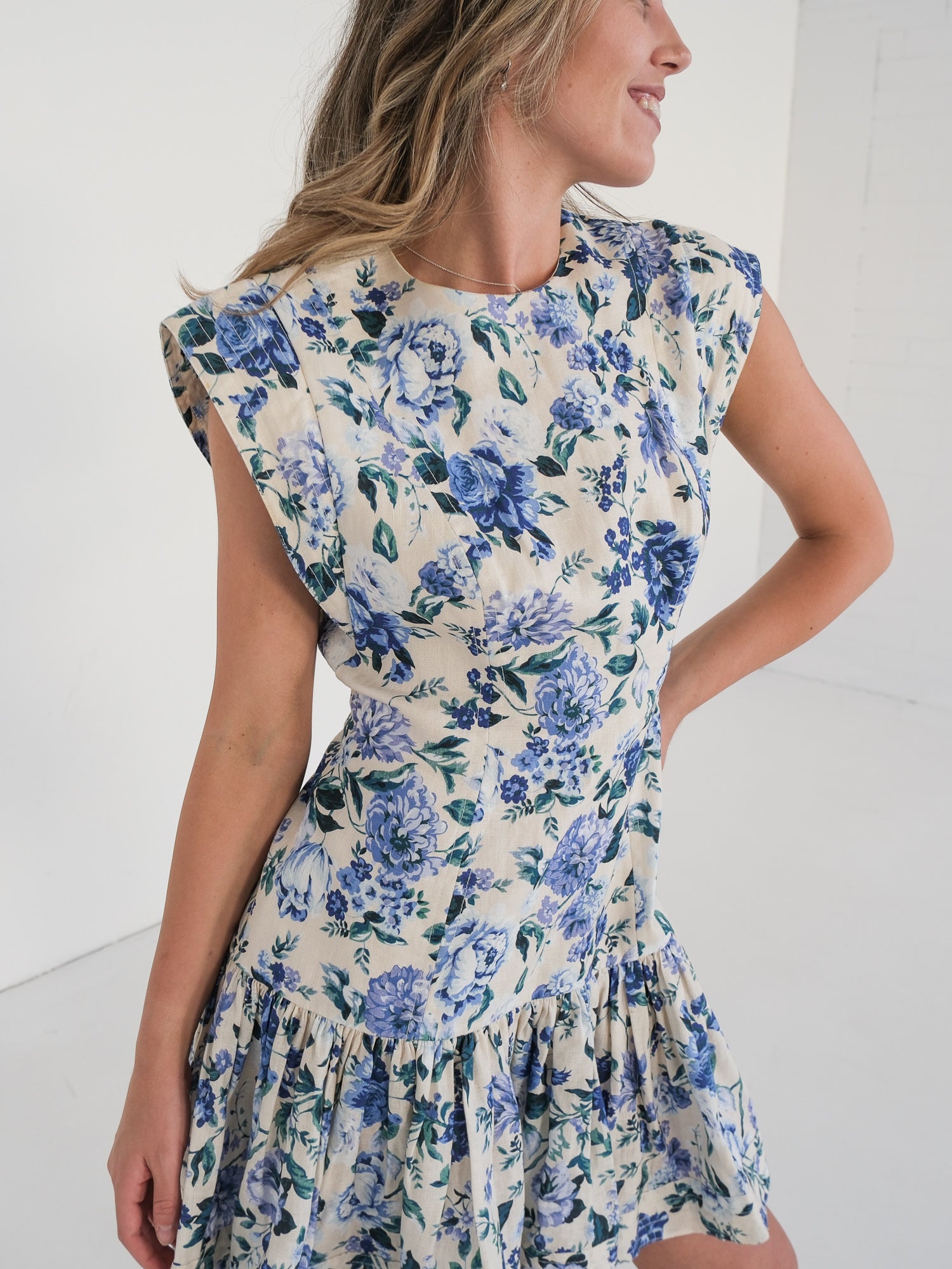 'Moncur' Flounce Mini Dress, Size 3 | AU 14