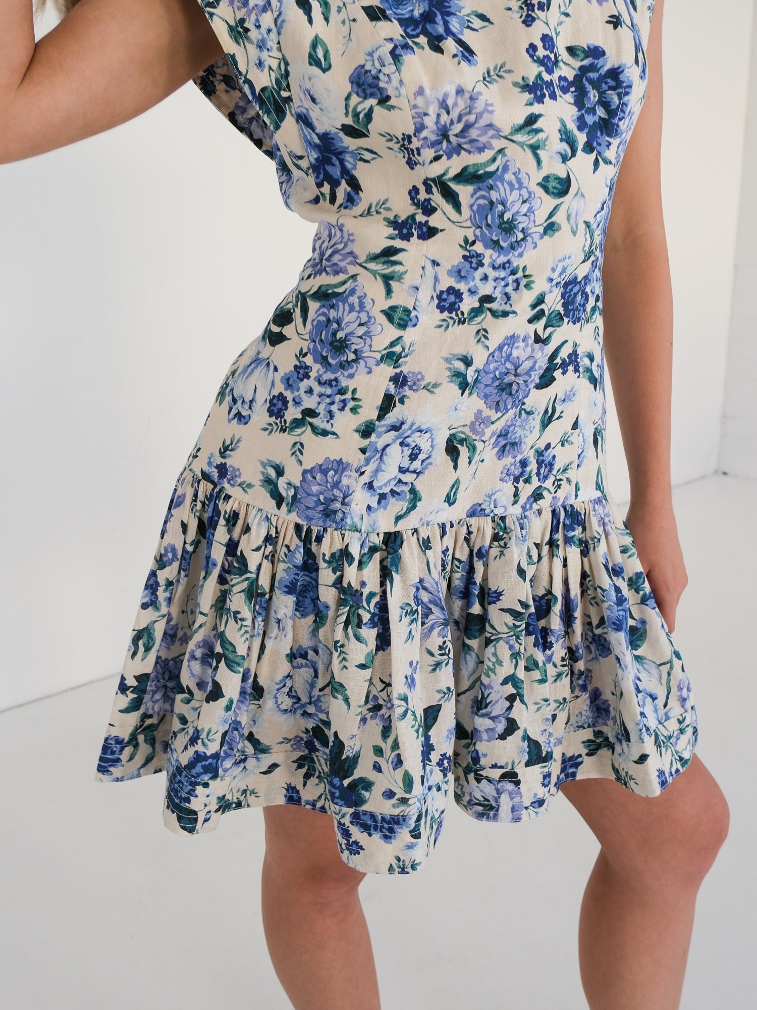 'Moncur' Flounce Mini Dress, Size 3 | AU 14