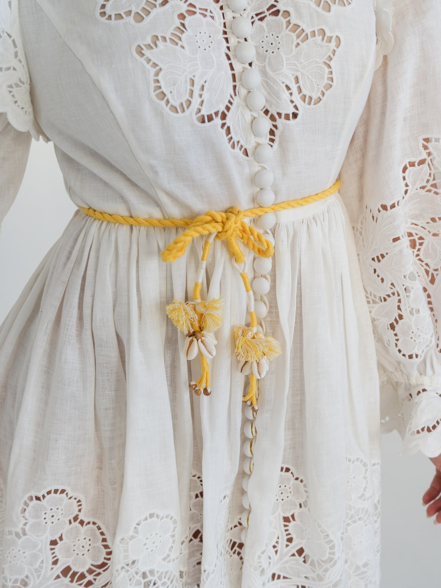 'Carnaby' Broderie Anglaise Mini Dress, Size 3 | AU 14