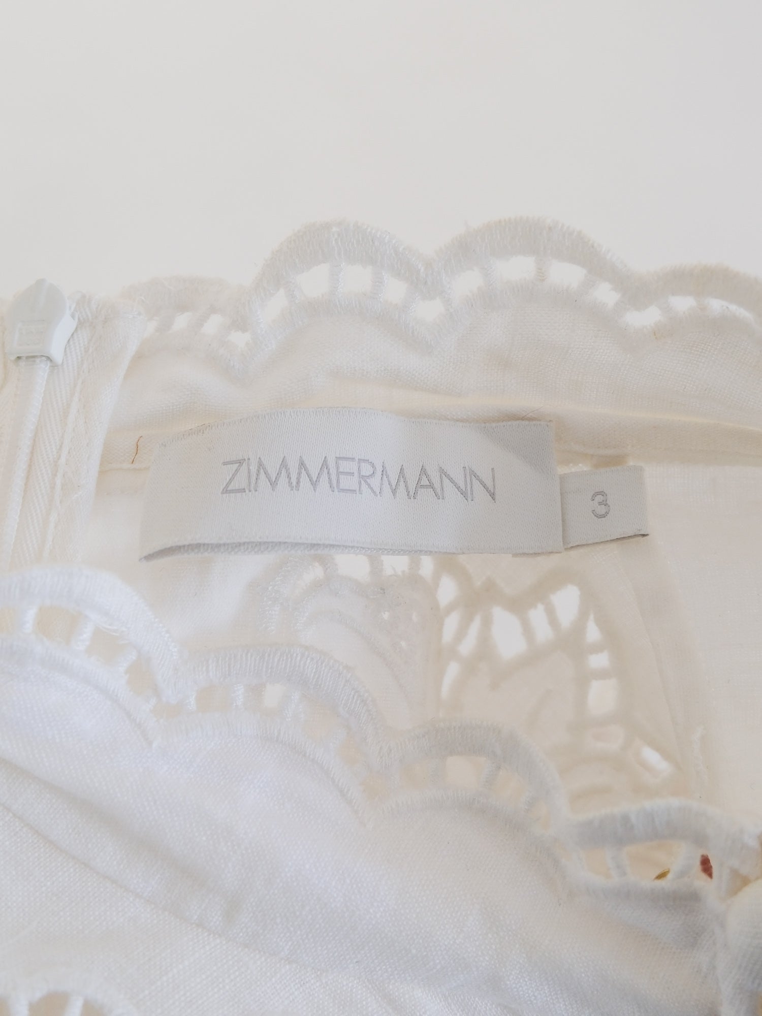 'Carnaby' Broderie Anglaise Mini Dress, Size 3 | AU 14