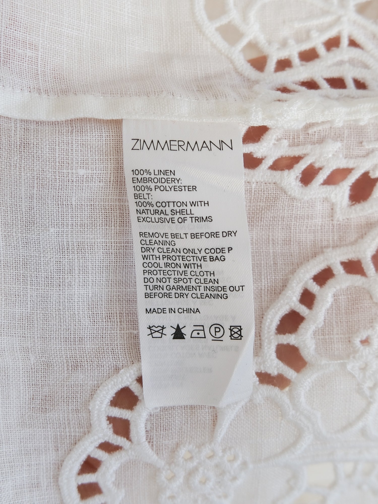 'Carnaby' Broderie Anglaise Mini Dress, Size 3 | AU 14