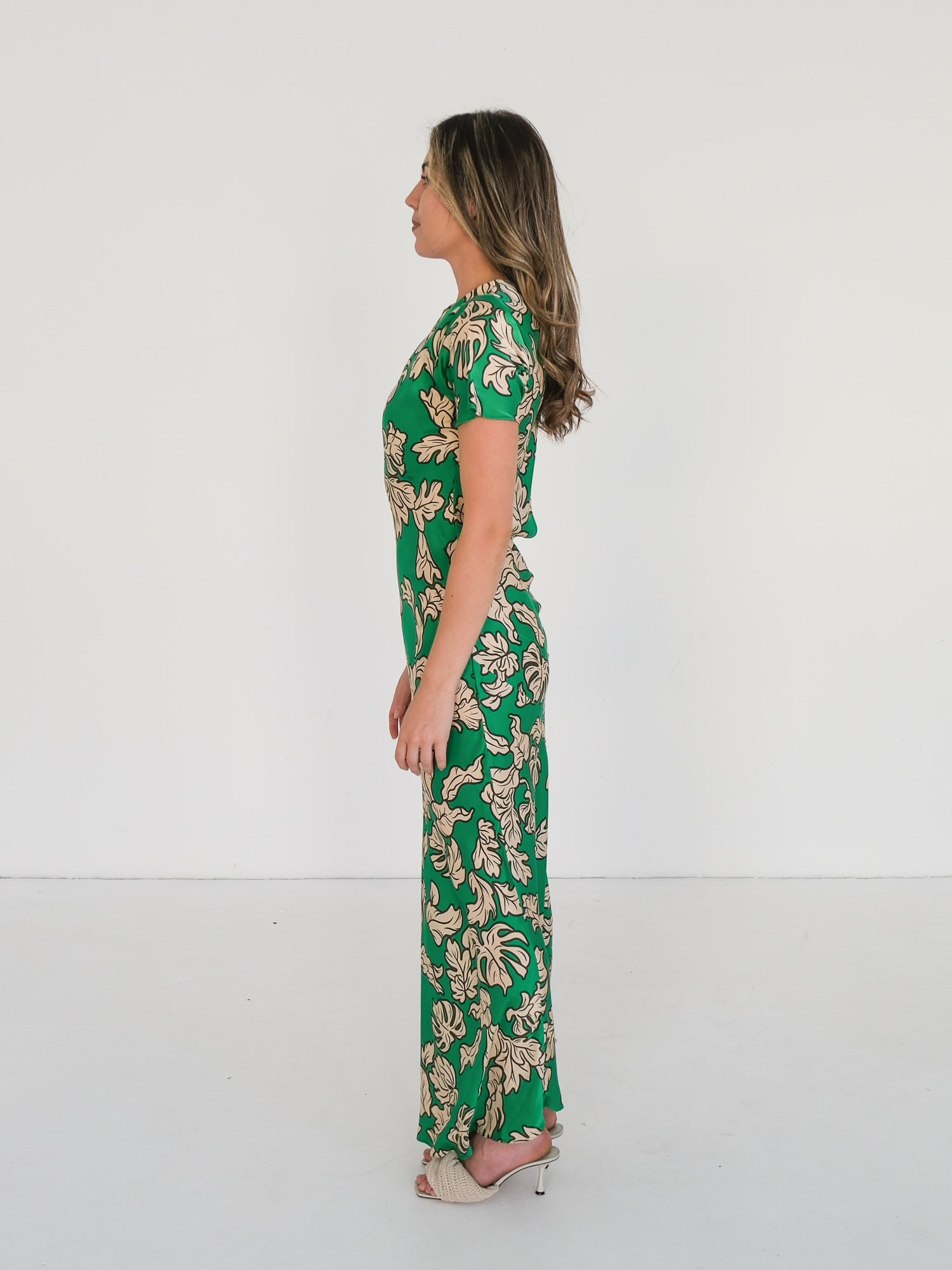 'Gigi' Silk Maxi Dress, Size AU 8