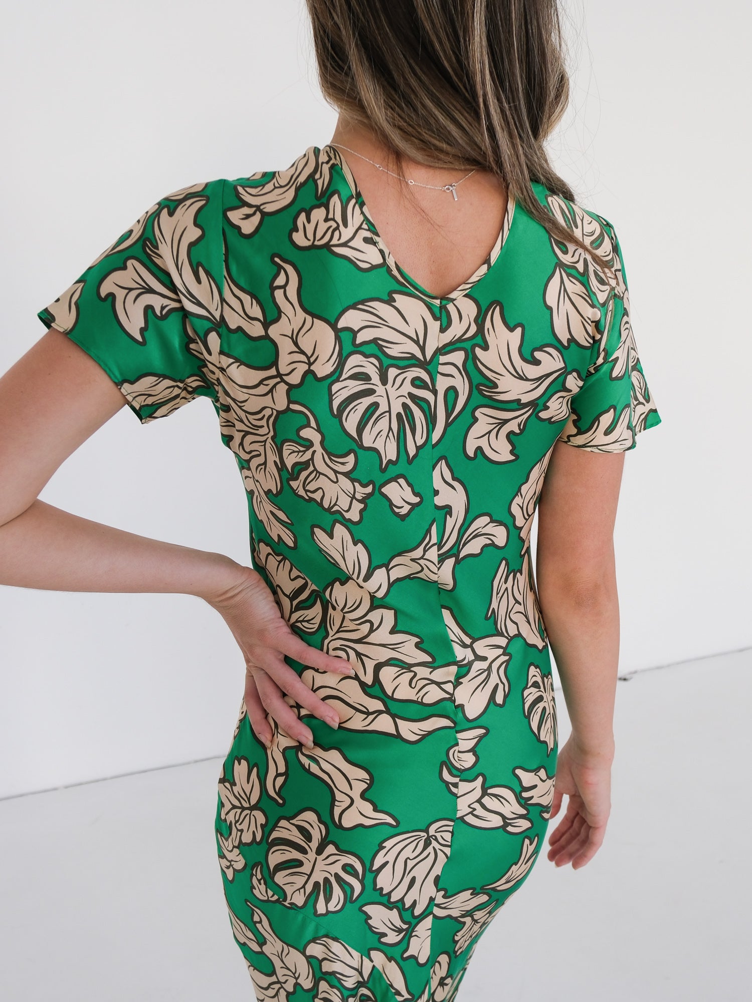 'Gigi' Silk Maxi Dress, Size AU 8