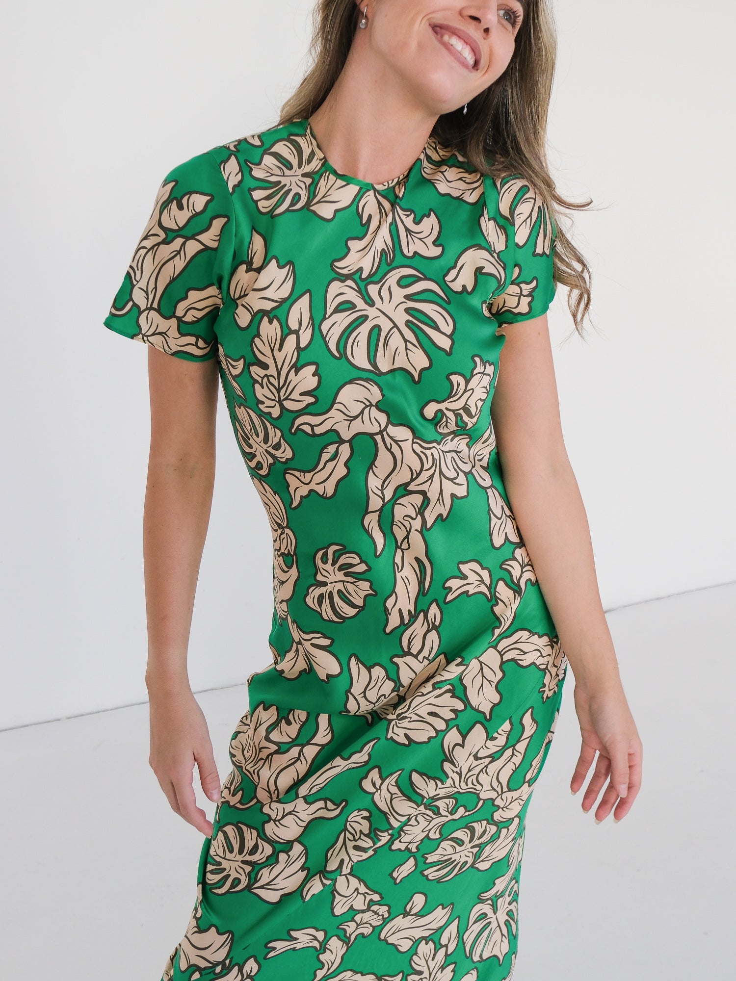 'Gigi' Silk Maxi Dress, Size AU 8