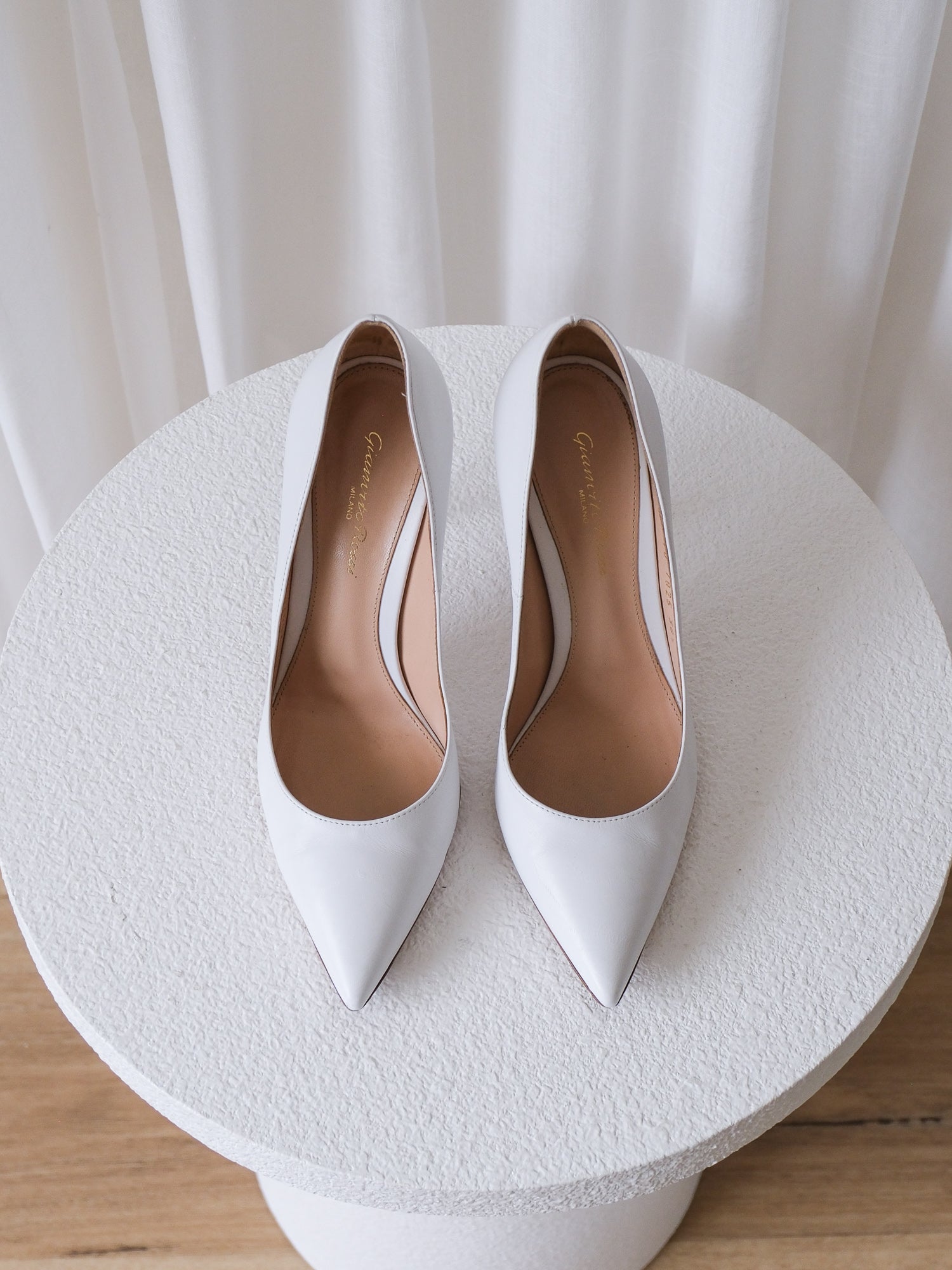 'Gianvito 105' Leather Heeled Pumps, Size 38.5