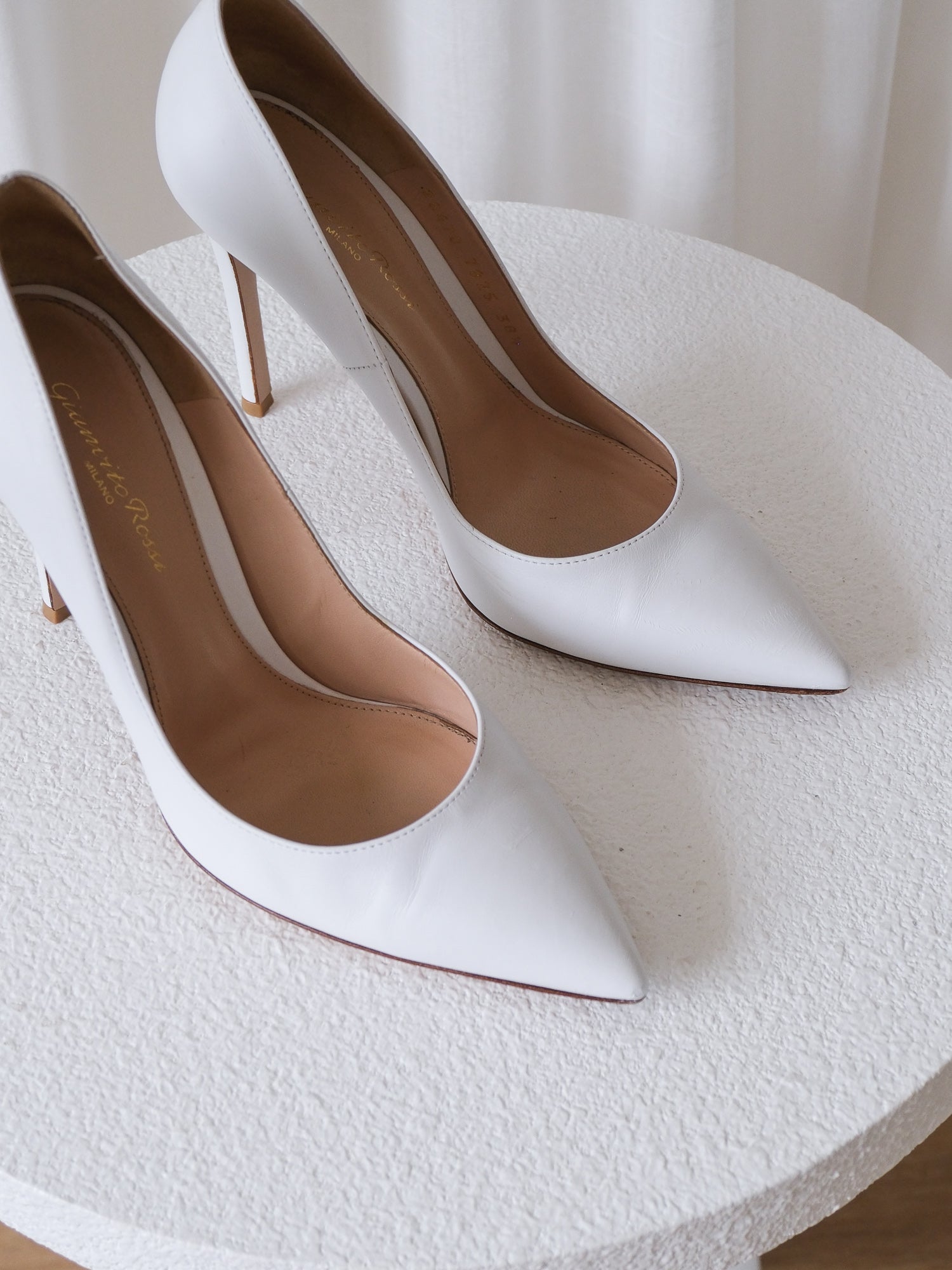 'Gianvito 105' Leather Heeled Pumps, Size 38.5