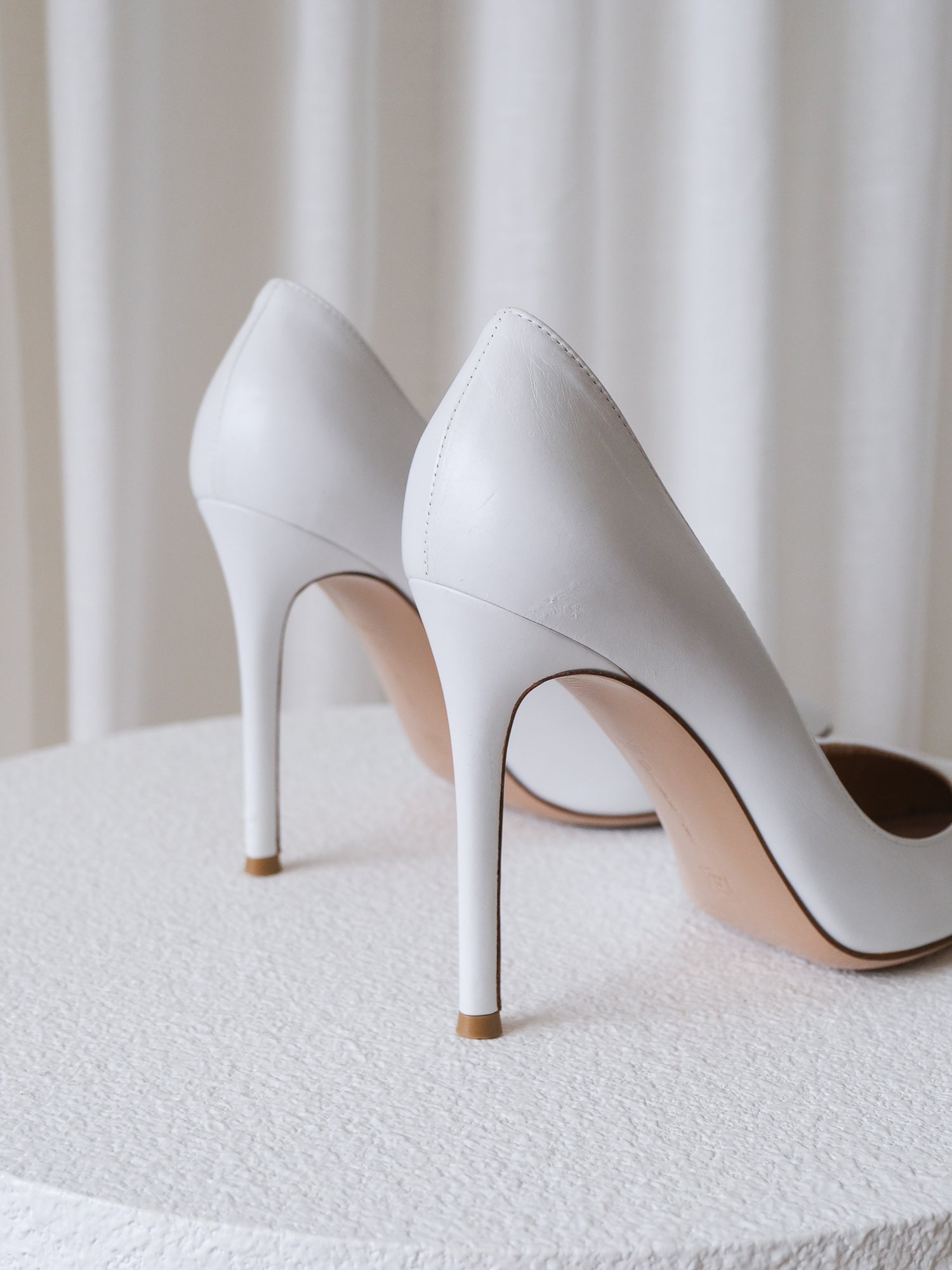 'Gianvito 105' Leather Heeled Pumps, Size 38.5
