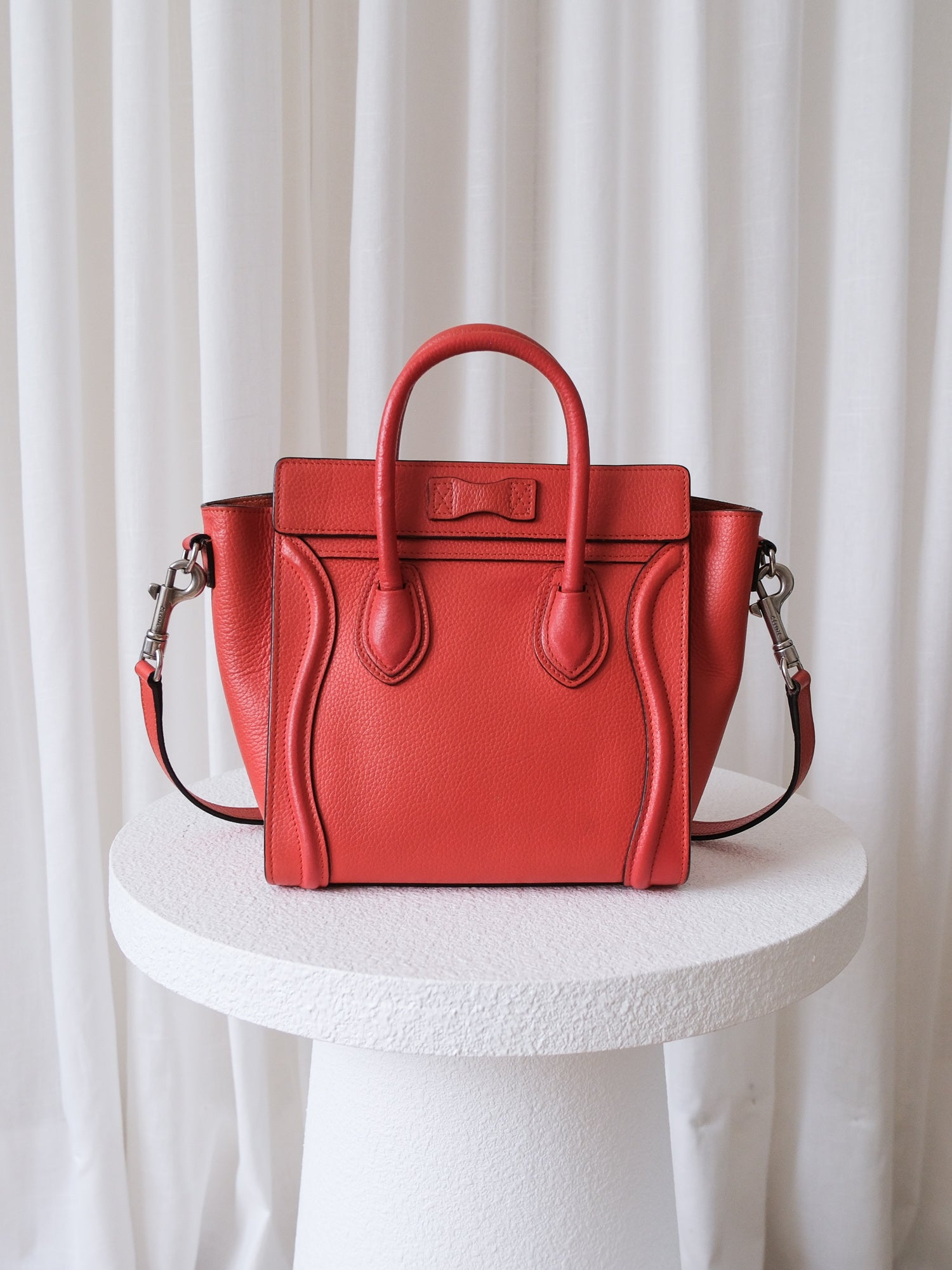 Nano 'Luggage' Leather Tote Bag