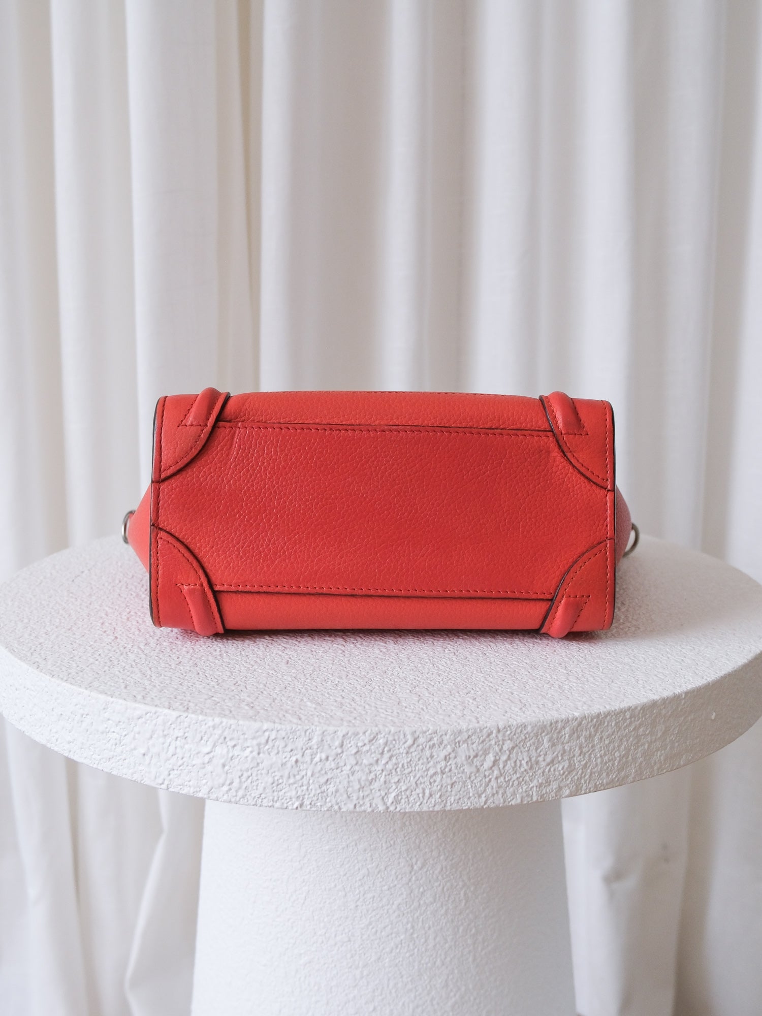 Nano 'Luggage' Leather Tote Bag