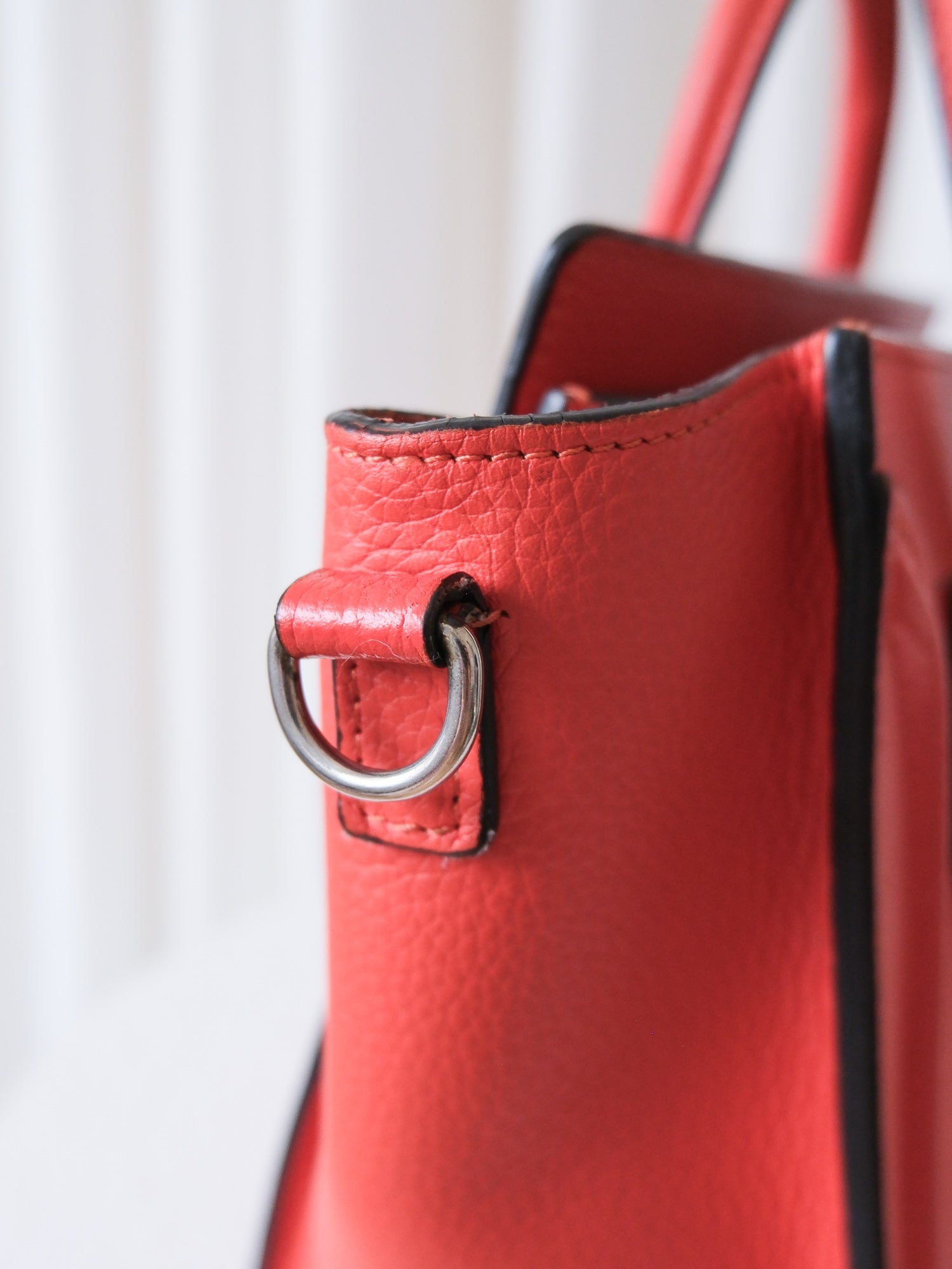 Nano 'Luggage' Leather Tote Bag