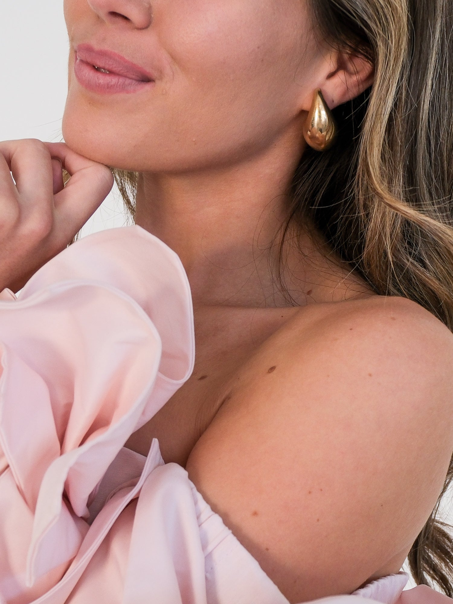 Small Yellow Gold Drop Earrings