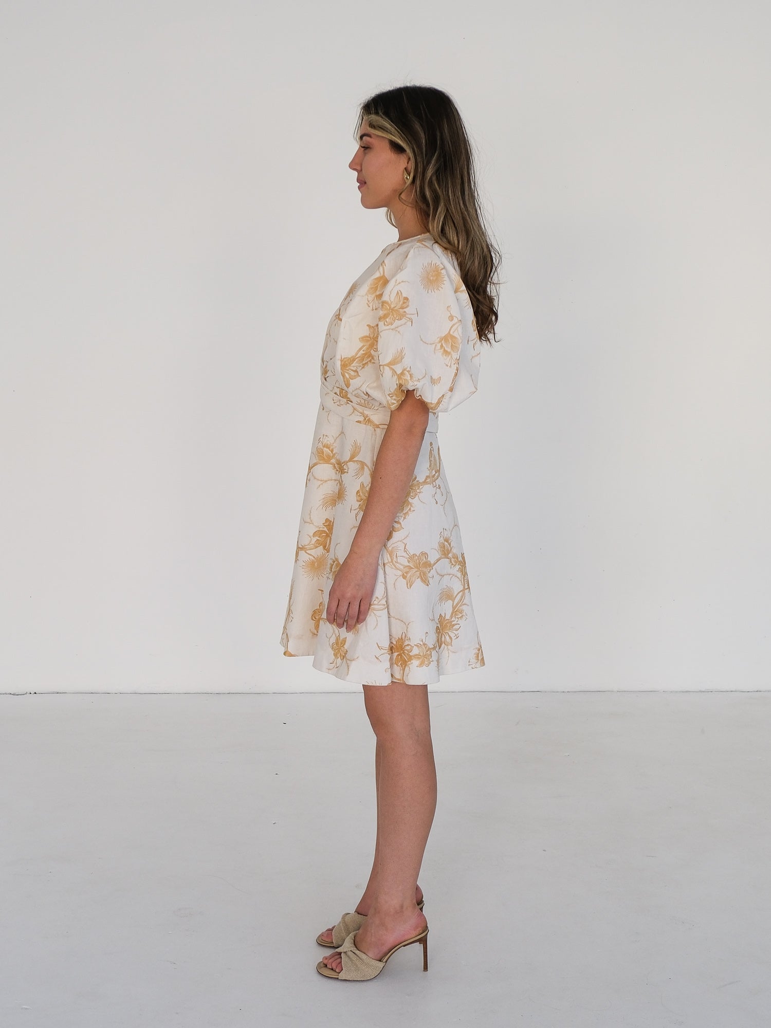 'Keira Floral' Wrap Mini Dress, Size 1 | AU 8
