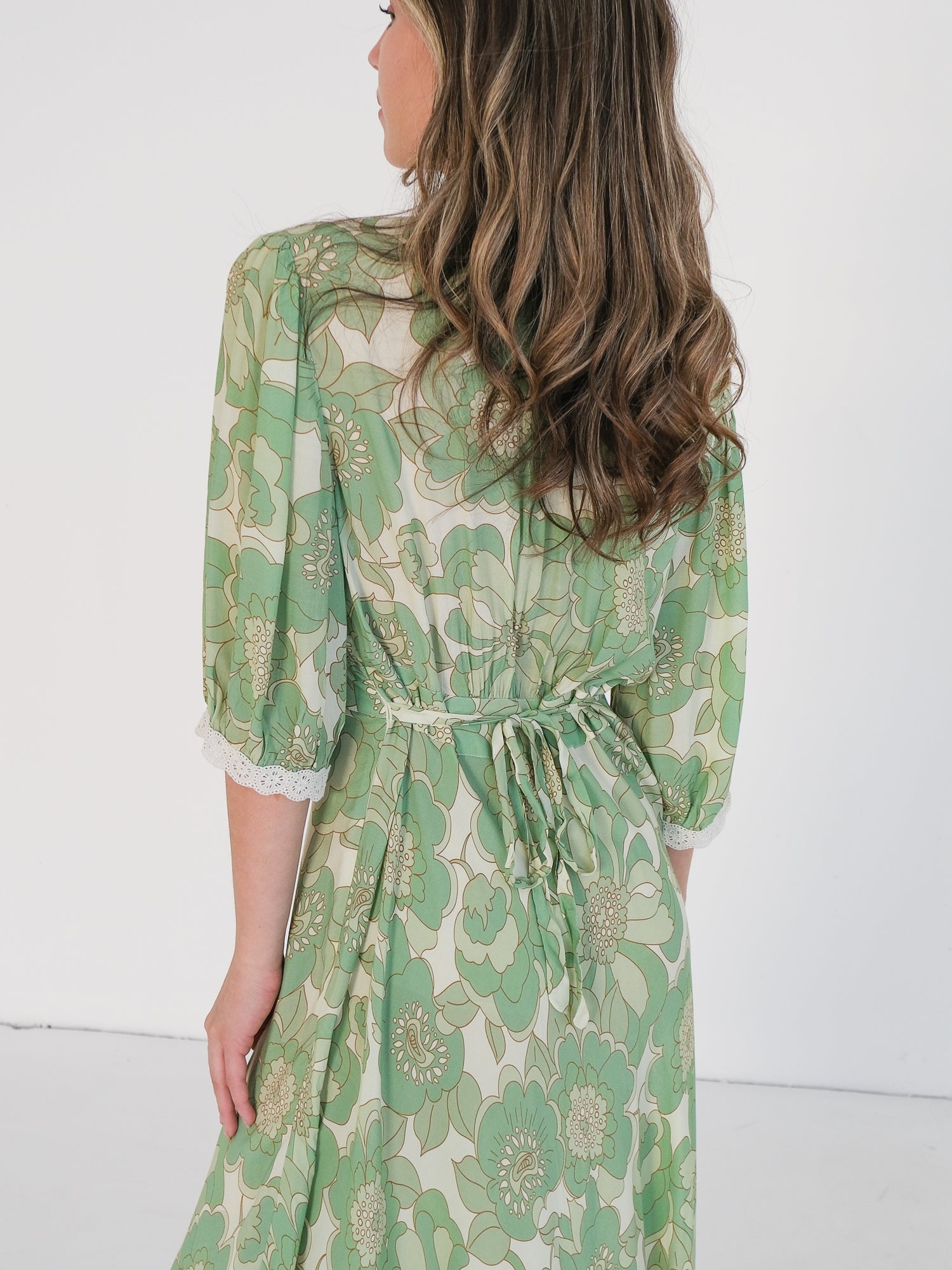 'Juniper' Floral Midi Dress, Size UK 16