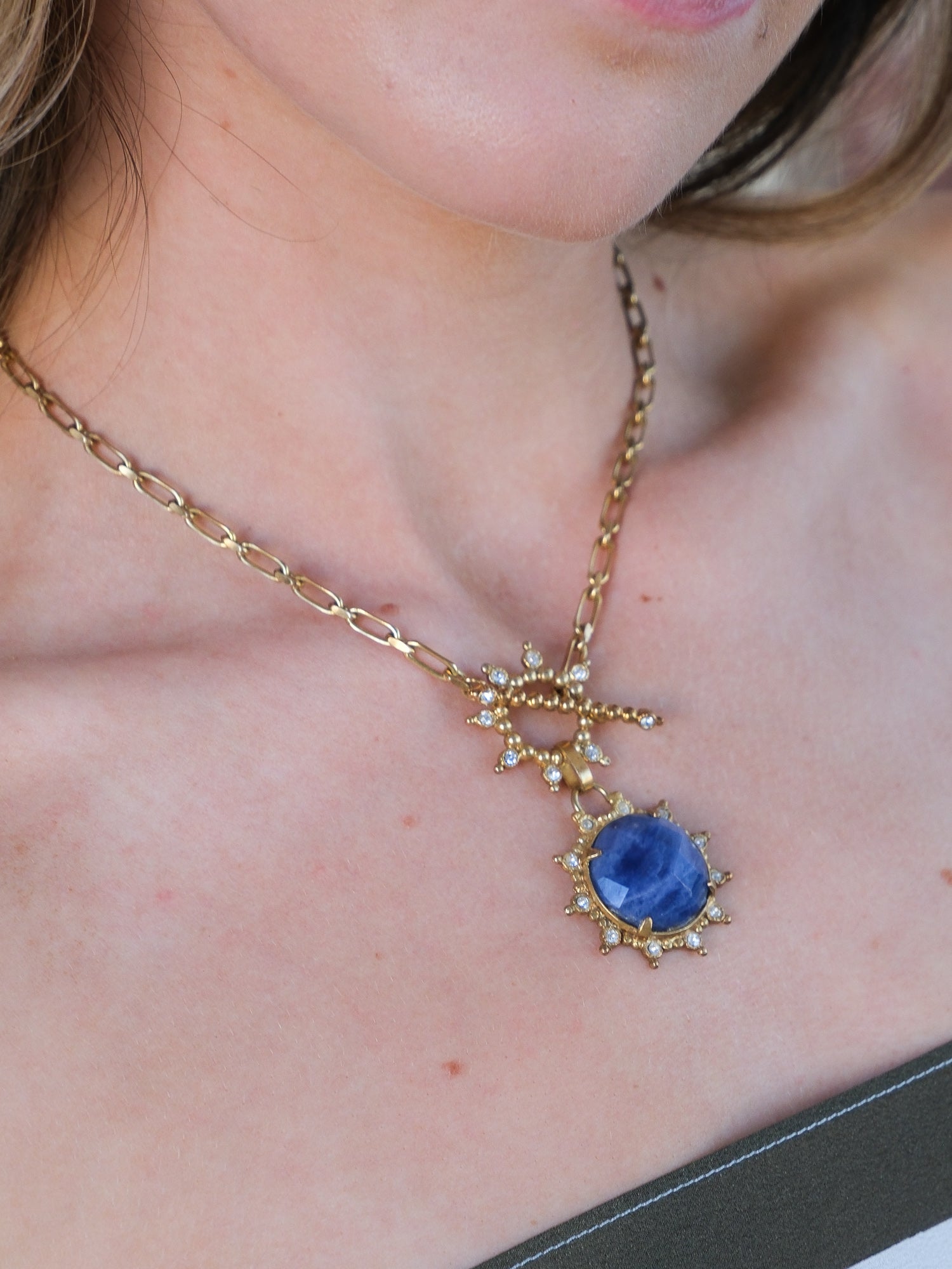 'Nox' Hand Made 18ct Gold Plated Necklace