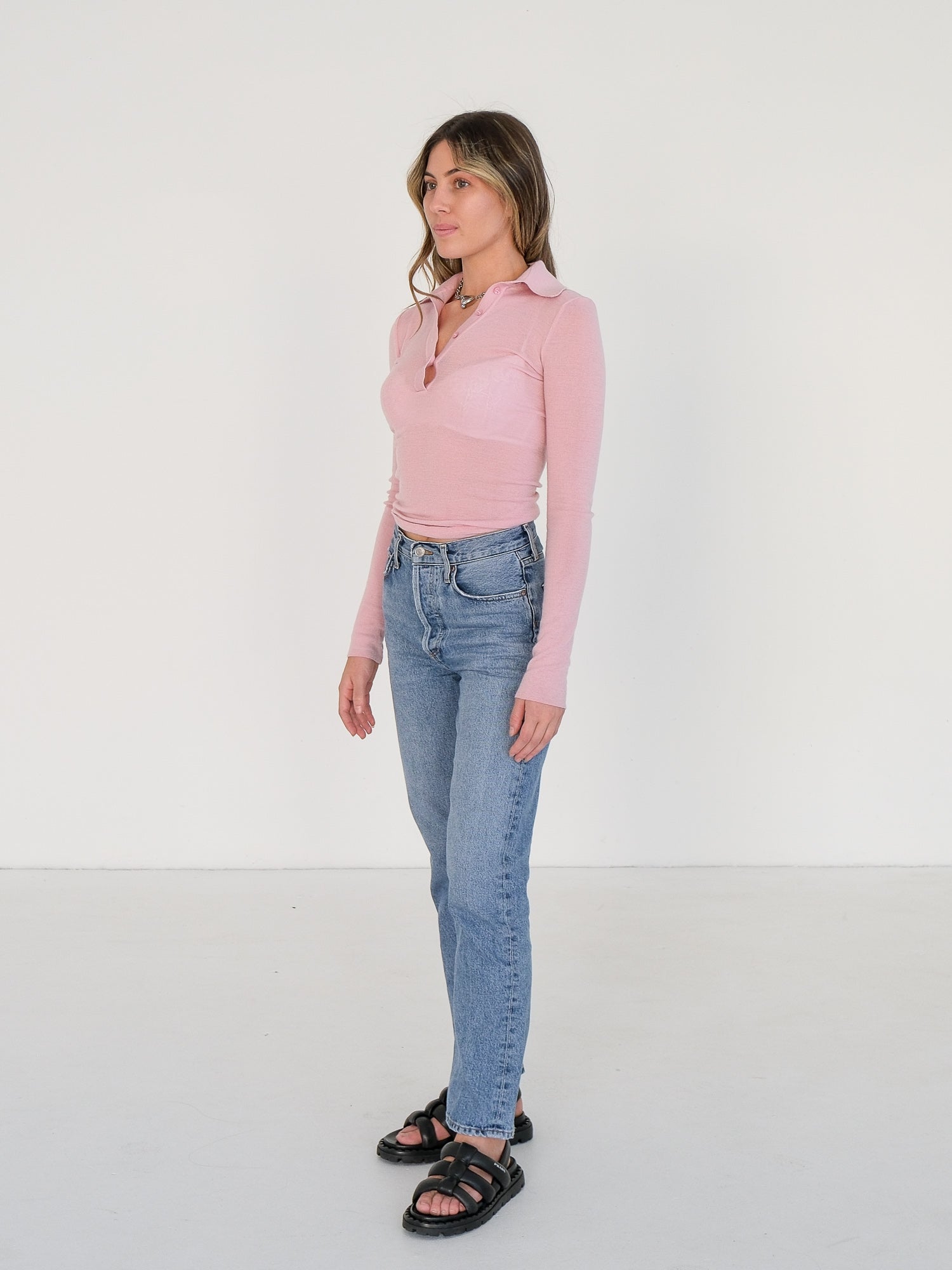 '90's Pinch Waist' High Rise Straight Jeans, Size 24 | AU 6