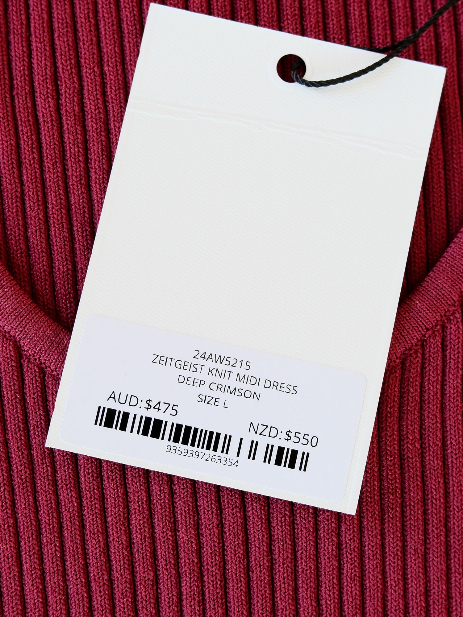 'Zeitgeist' Knit Midi Dress, Size AU 12