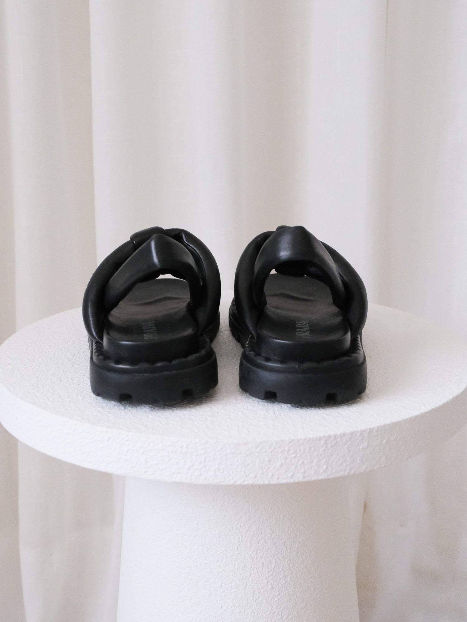 'Blow' Padded Nappa Slingback Sandals, Size IT 38