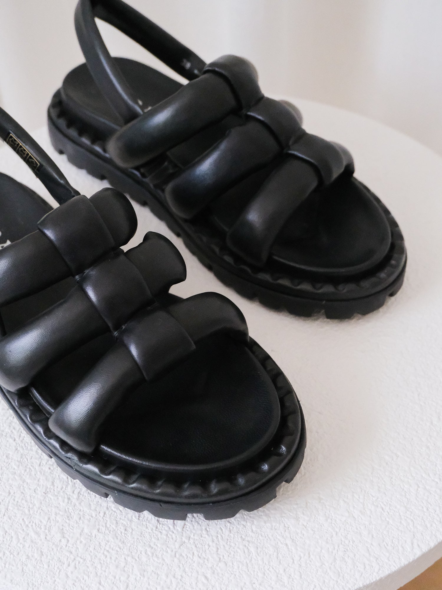 'Blow' Padded Nappa Slingback Sandals, Size IT 38