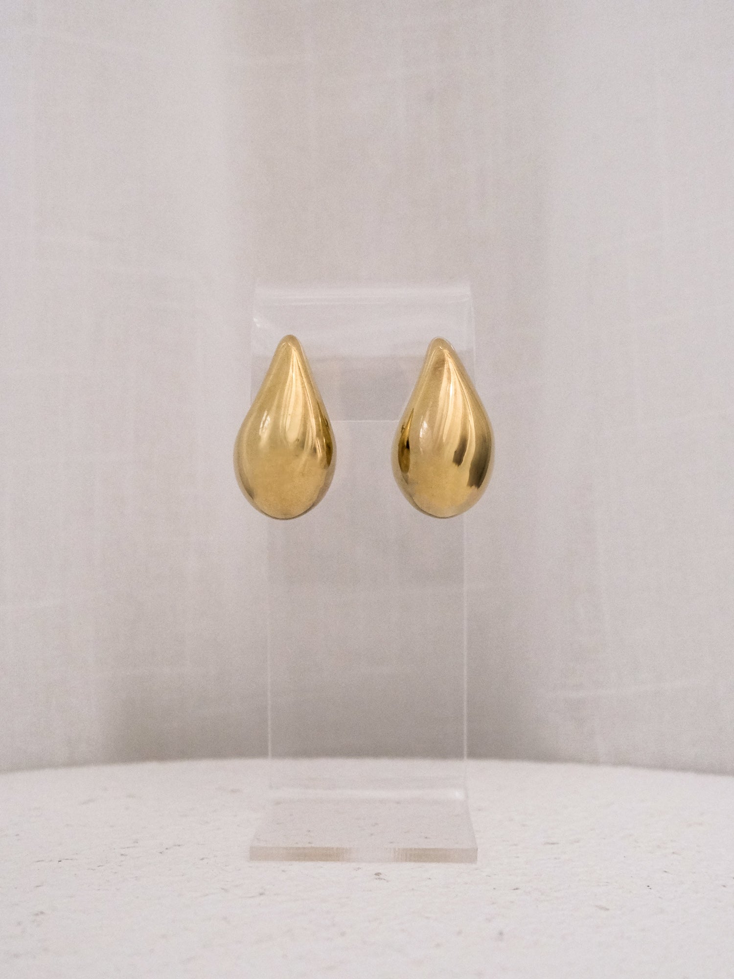 Small Yellow Gold Drop Earrings