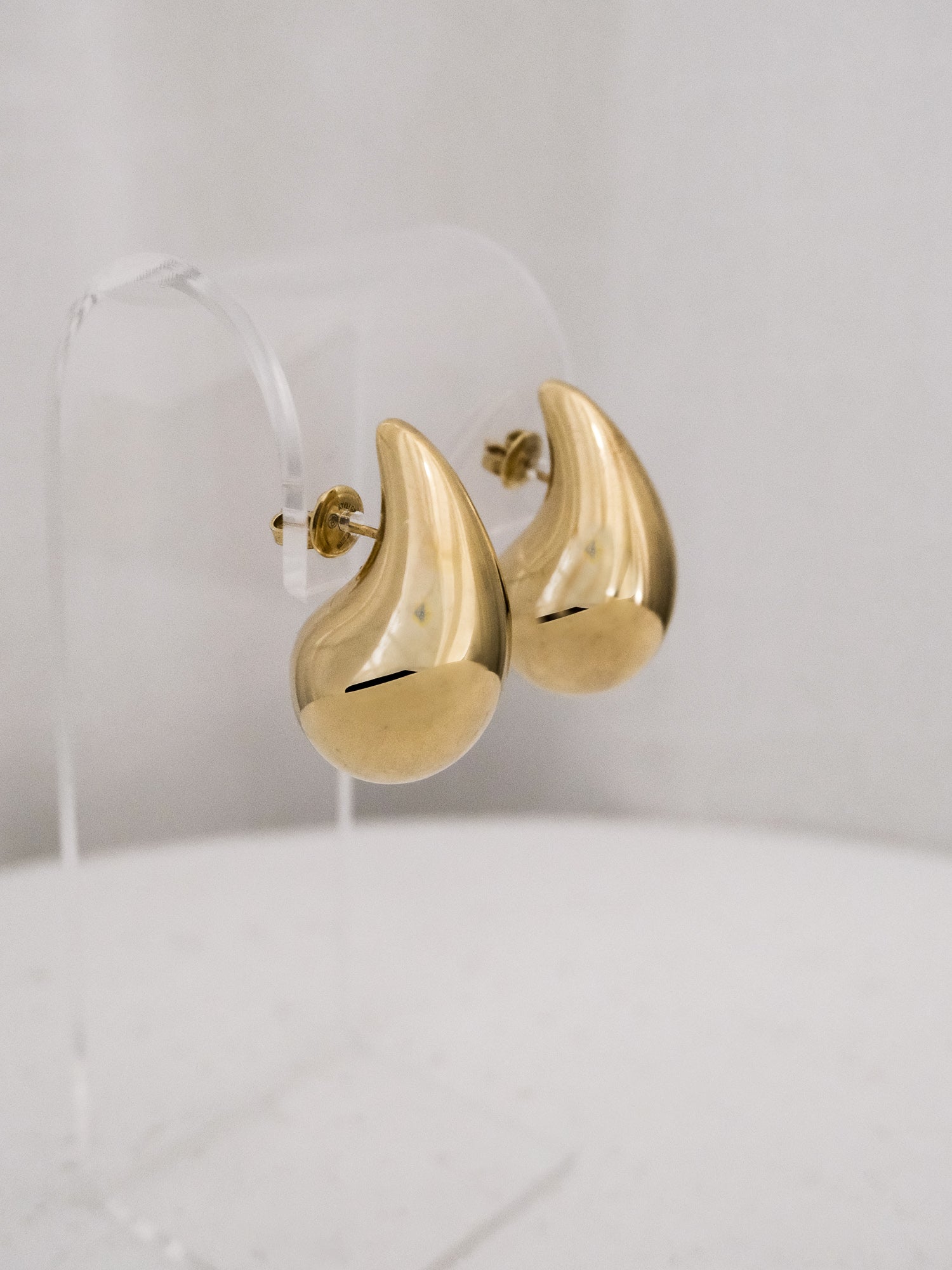 Small Yellow Gold Drop Earrings