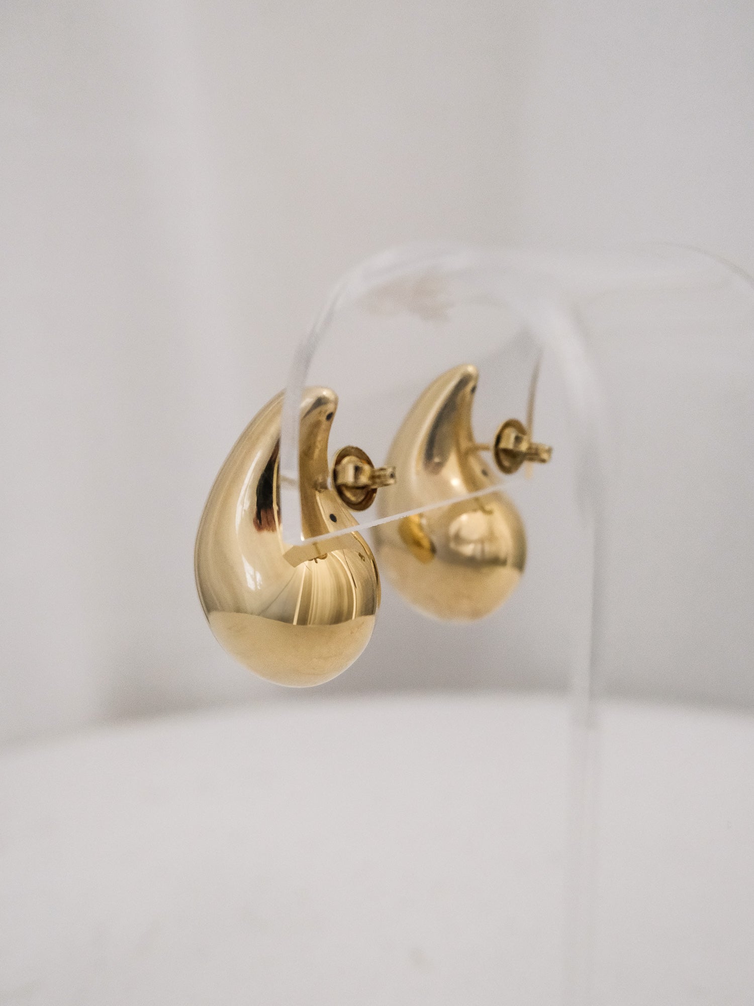 Small Yellow Gold Drop Earrings
