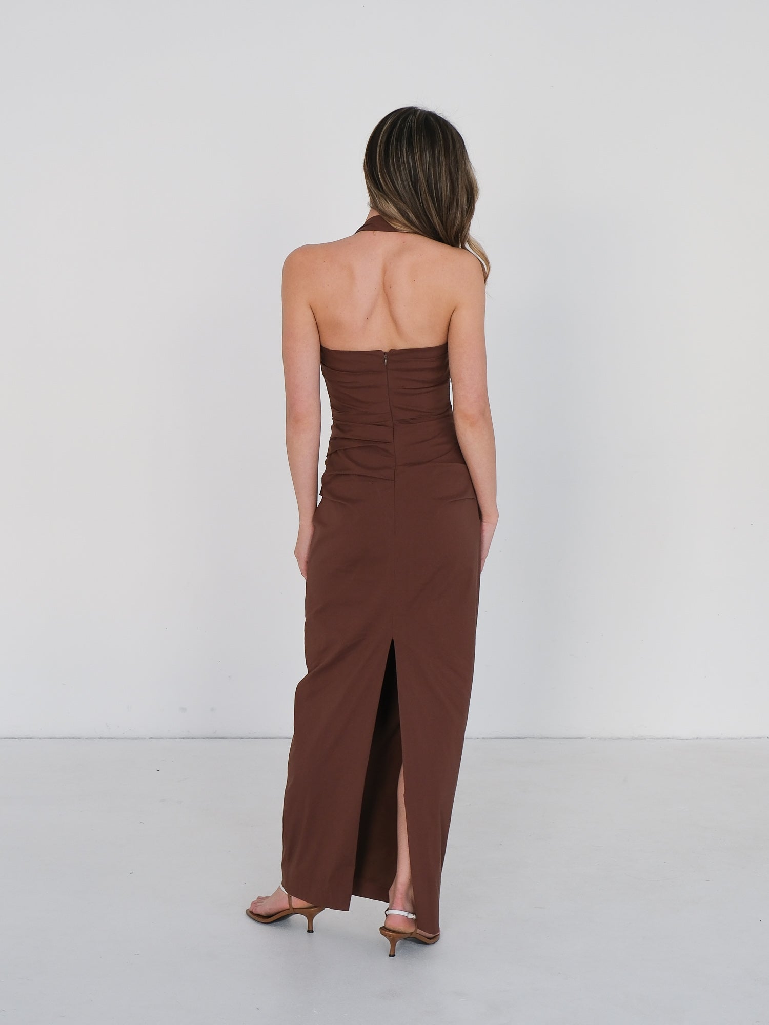 'Nikki' Halterneck Gown, Size 1 | AU 8
