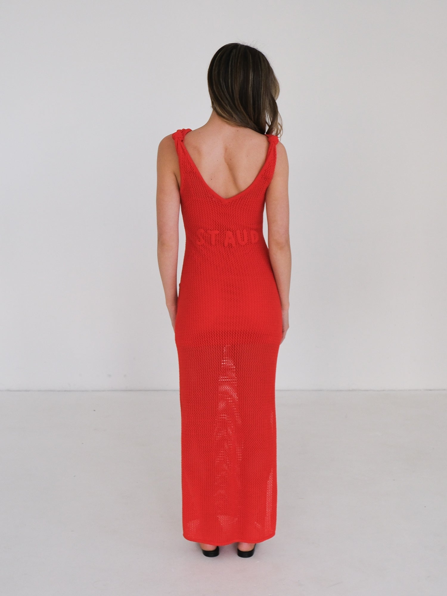 'Current' Cotton-Blend Knit Midi Dress, Size S