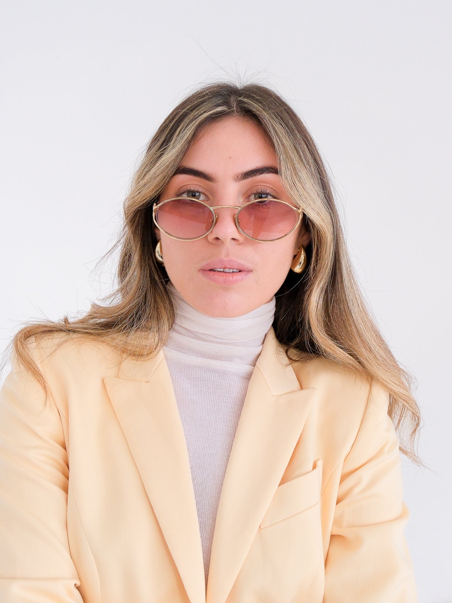'MU 52YS' Pink Beg Shaded Lens Sunglasses