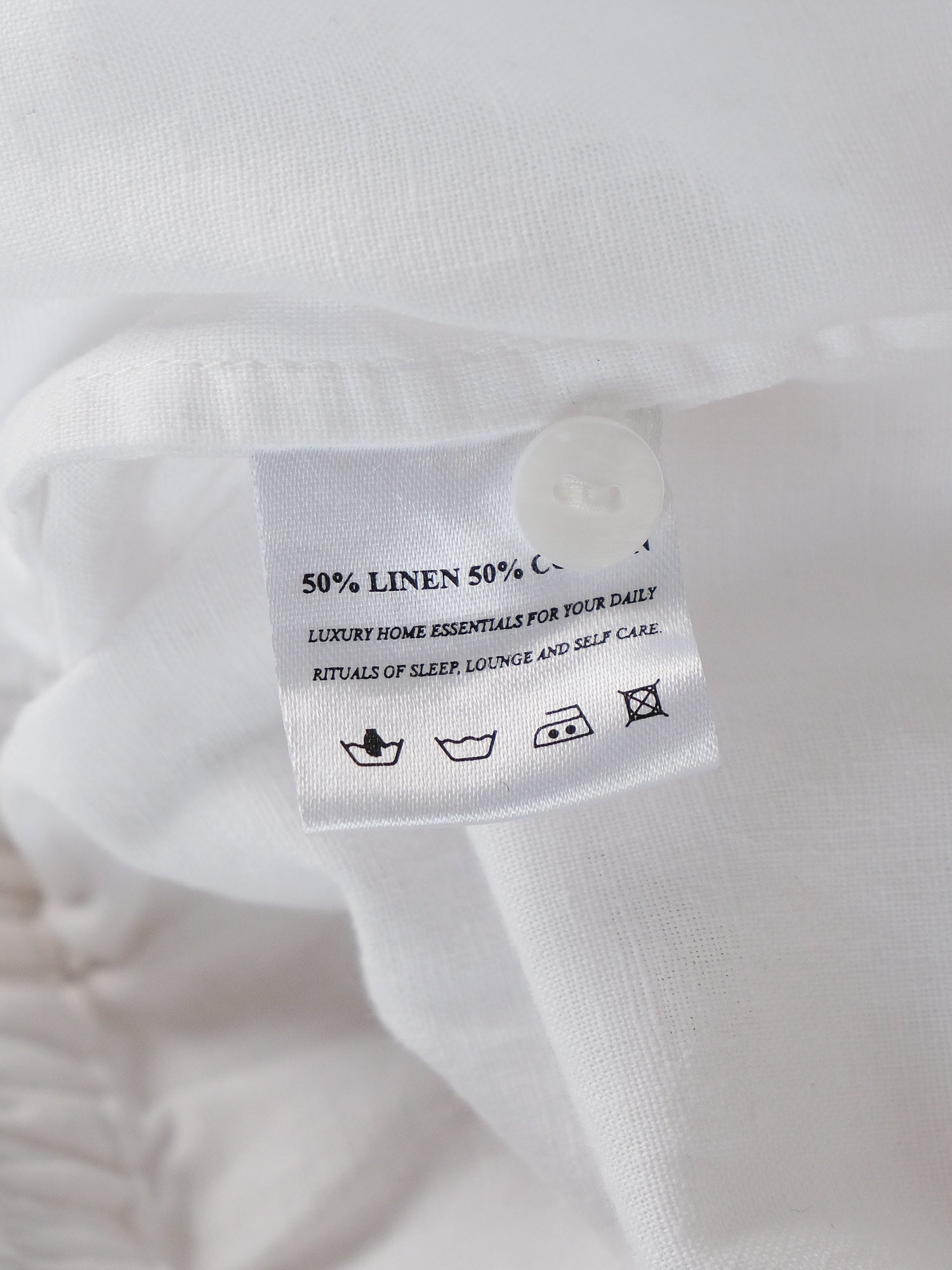 Cotton-Linen Wide Leg Pants, Size XS