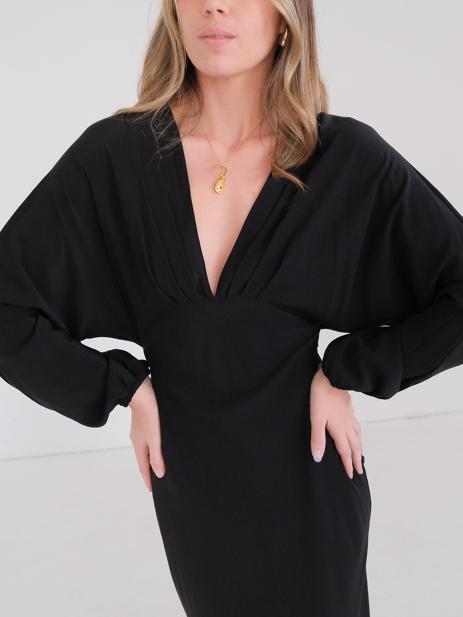 'Magyar' Bias Cut Silk Maxi Dress, Size 2 | AU 8