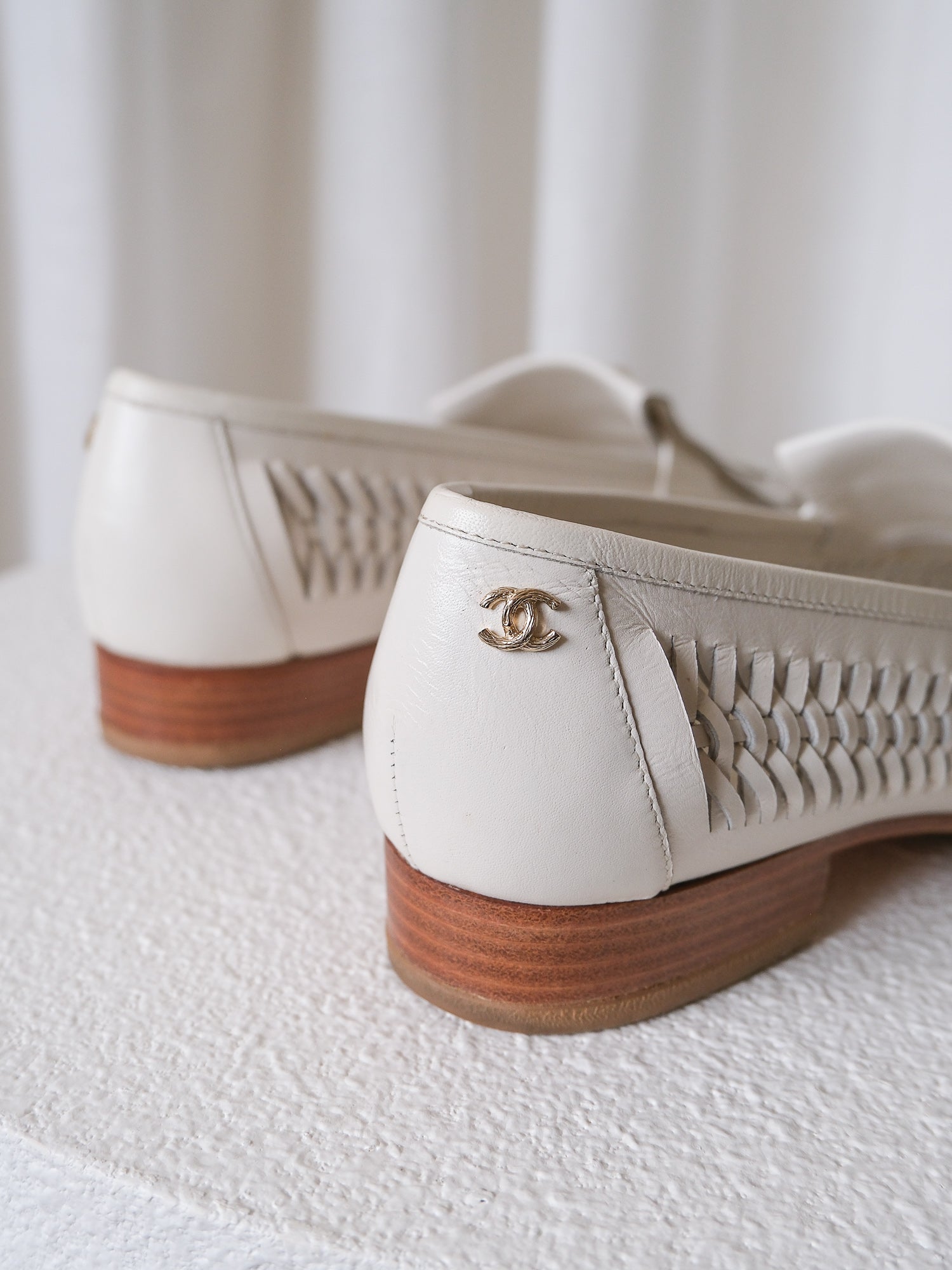 'Leo Lion' Cruise 2018 Woven Leather Loafers, Size 37C