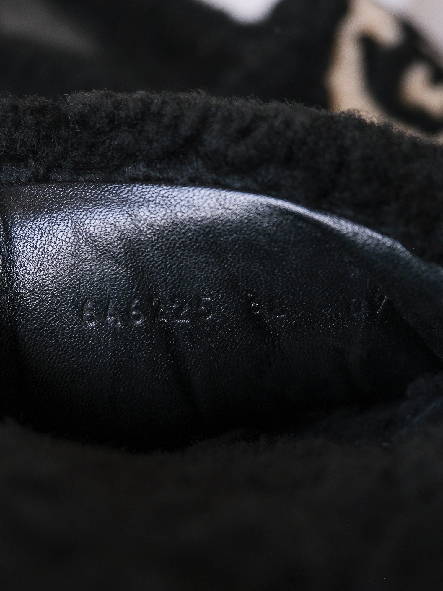 'Eileen' GG Faux Shearling Slides, Size 38