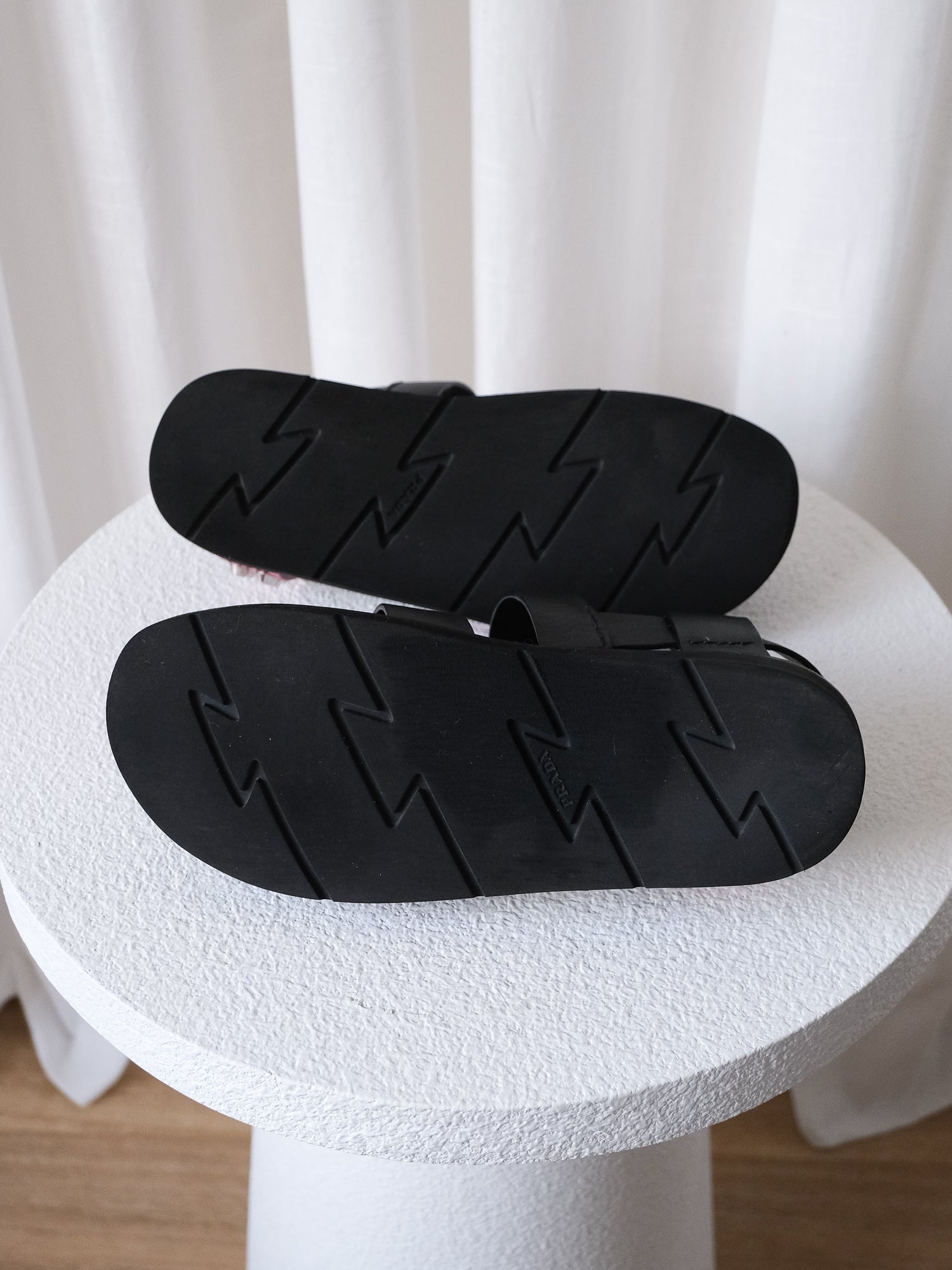 Studded Leather Gladiator Sandals, Size 38
