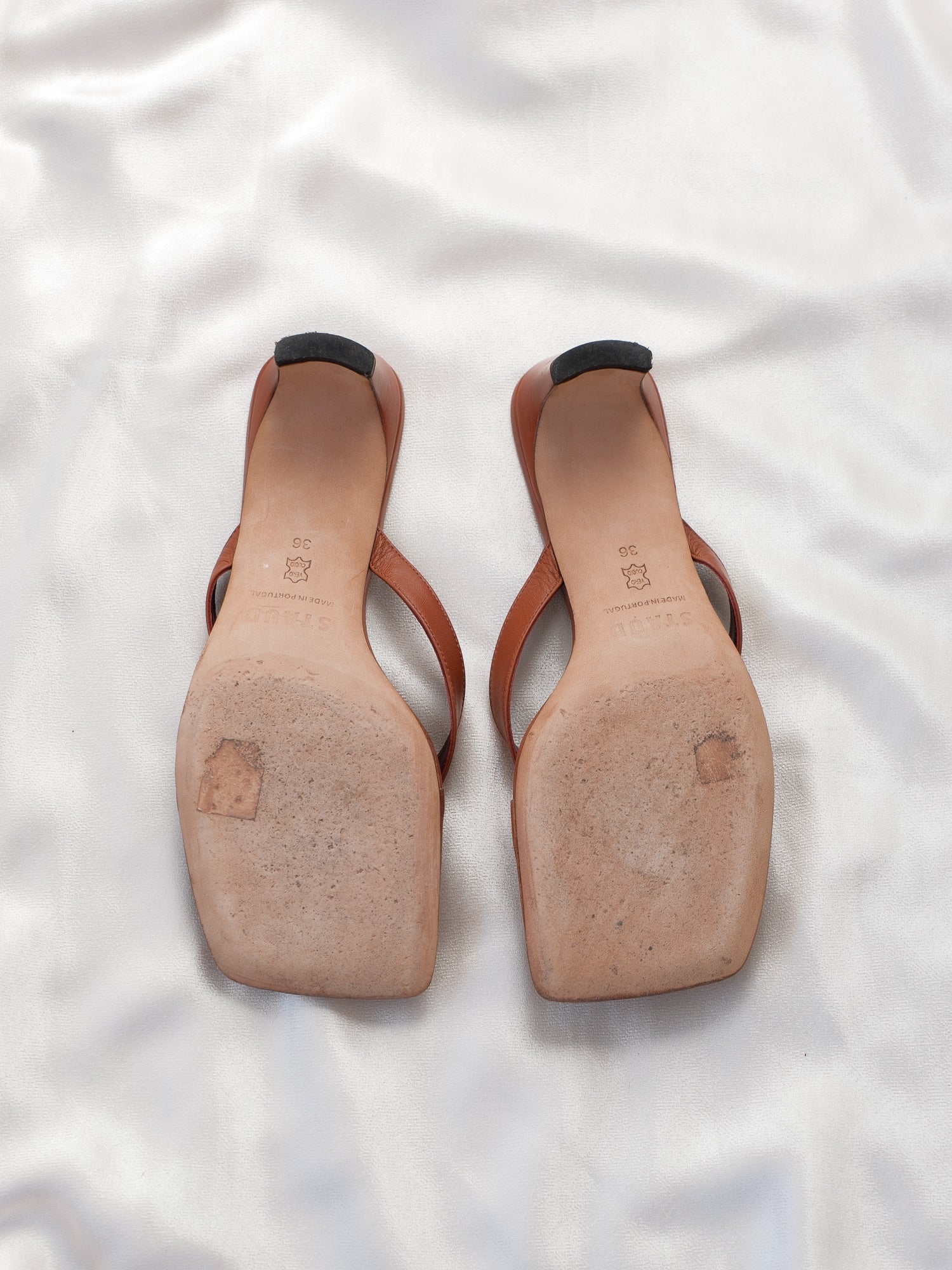 'Audrey' Leather Sandals, Size 36