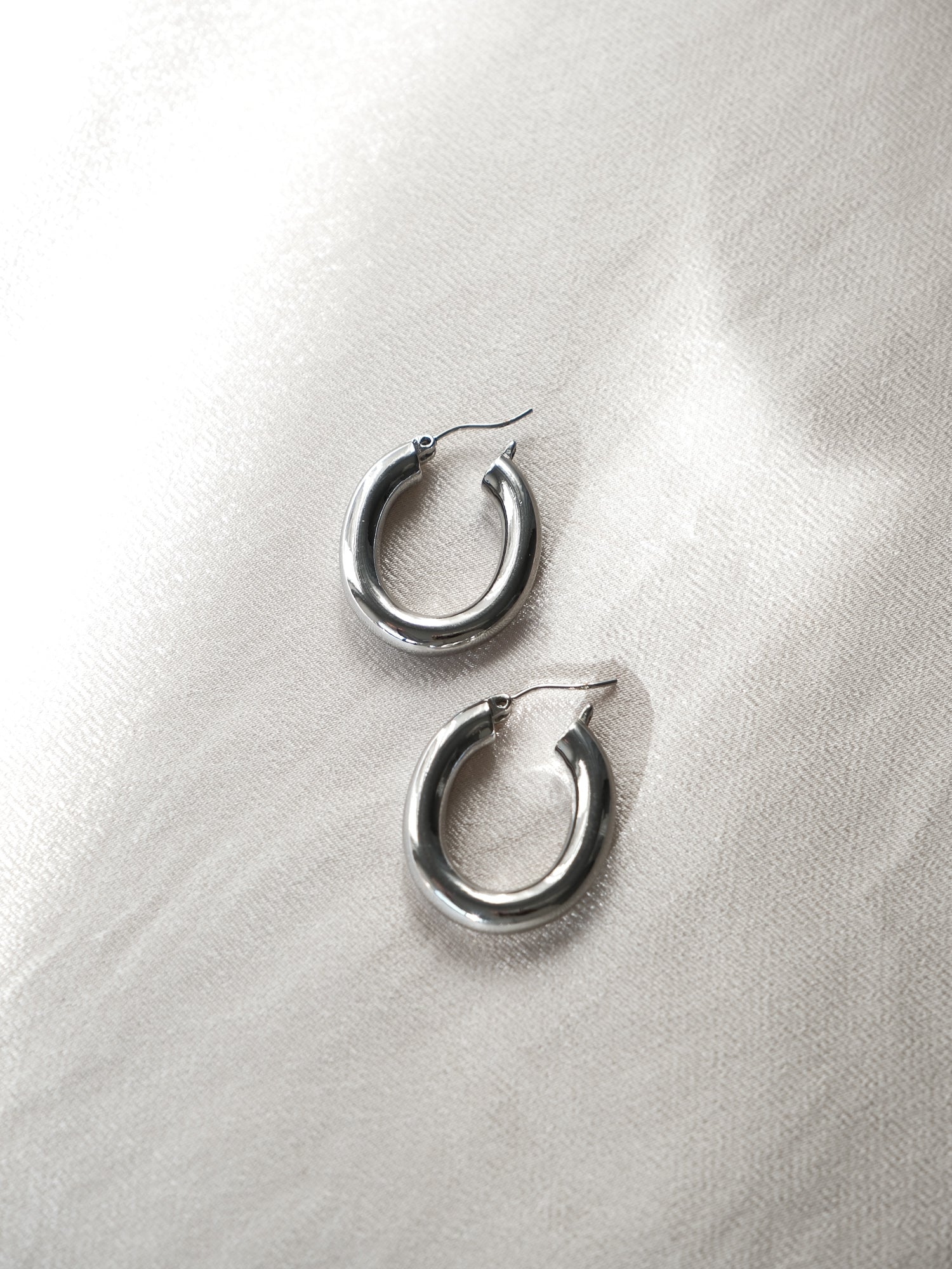Large Italian Hoop Earrings