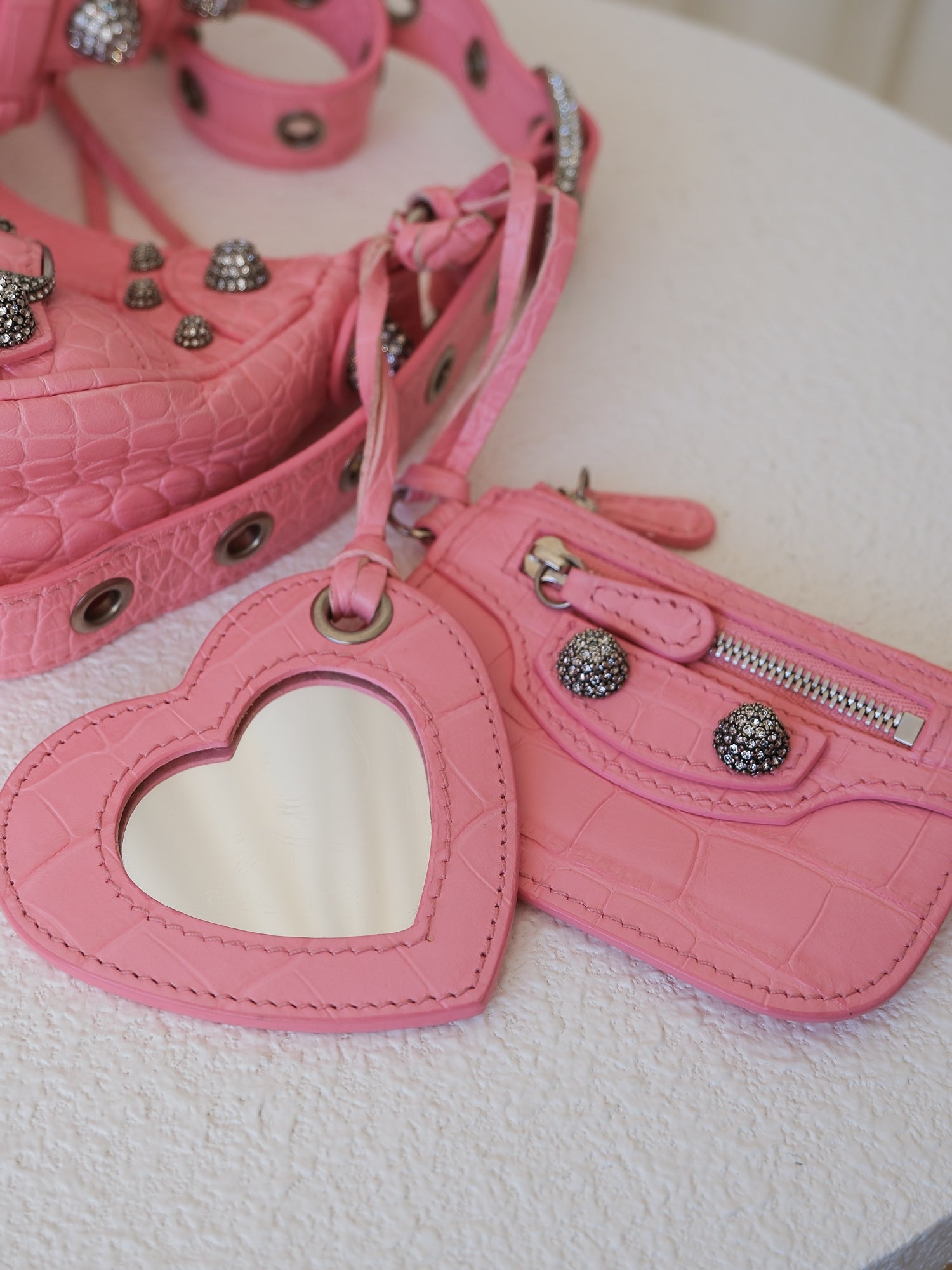 Limited Edition 'Le Cagole' Rhinestone XS Shoulder Bag