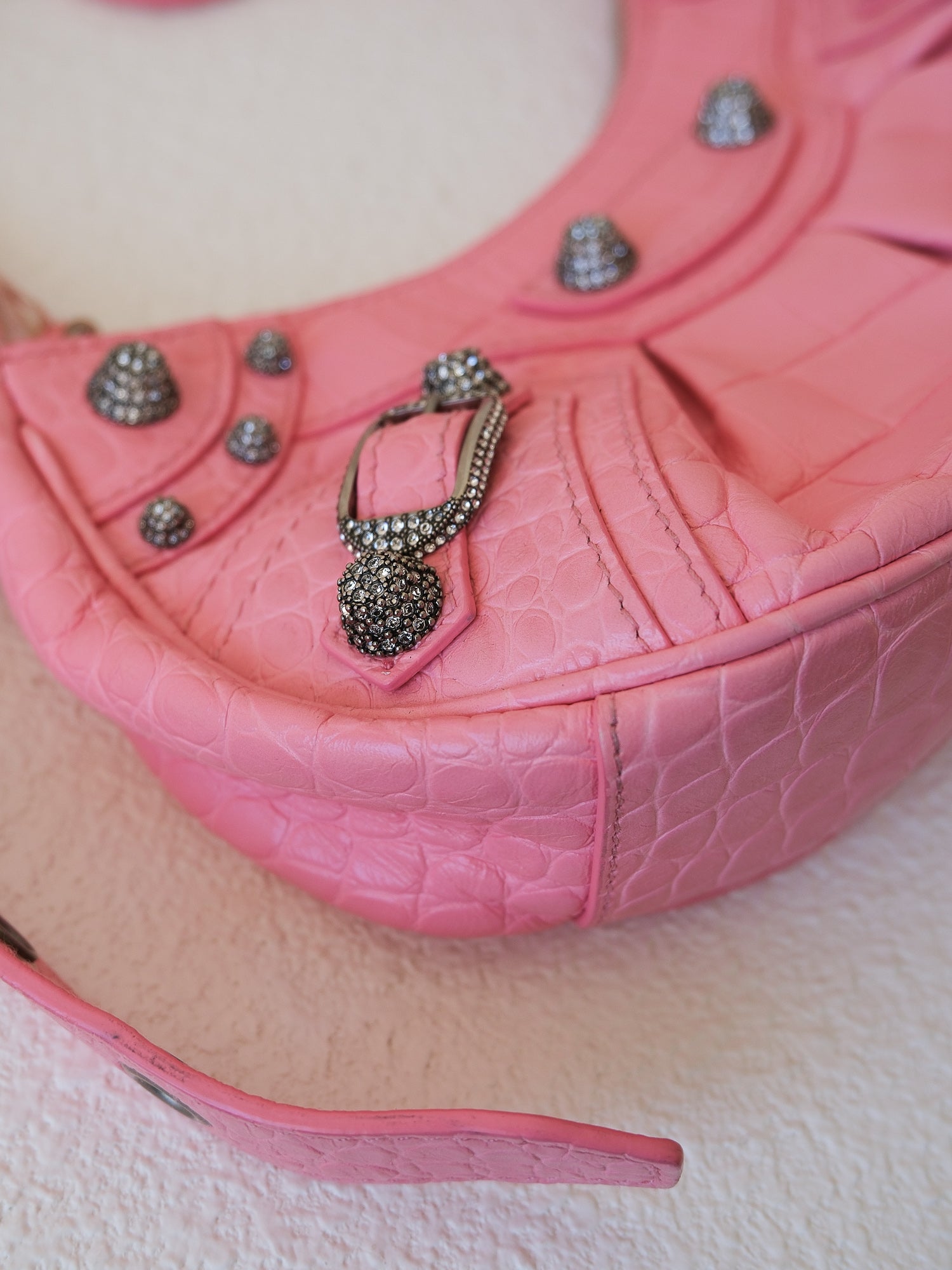 Limited Edition 'Le Cagole' Rhinestone XS Shoulder Bag