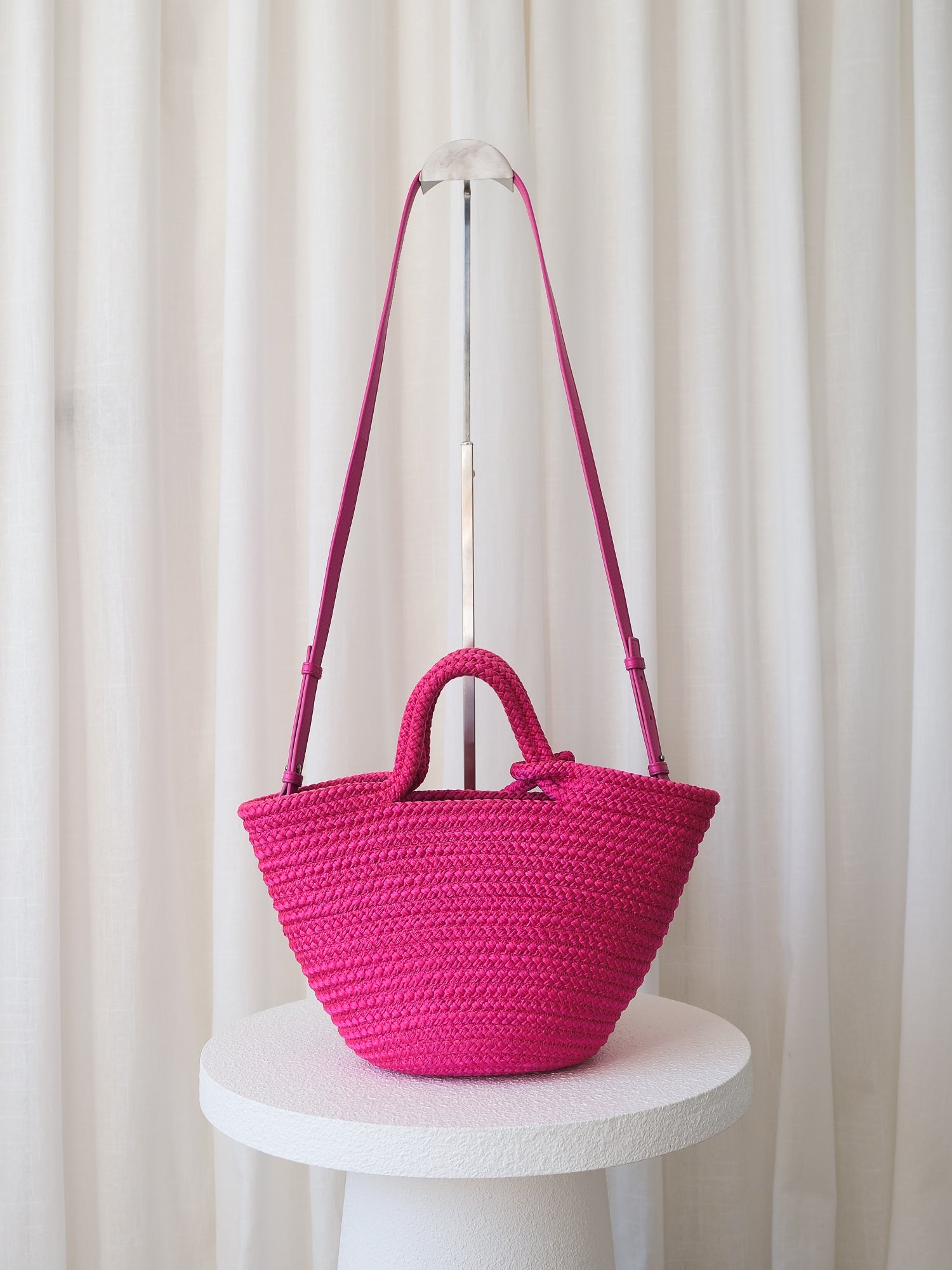 2022 'Ibiza' Small Woven Crossbody Basket Bag